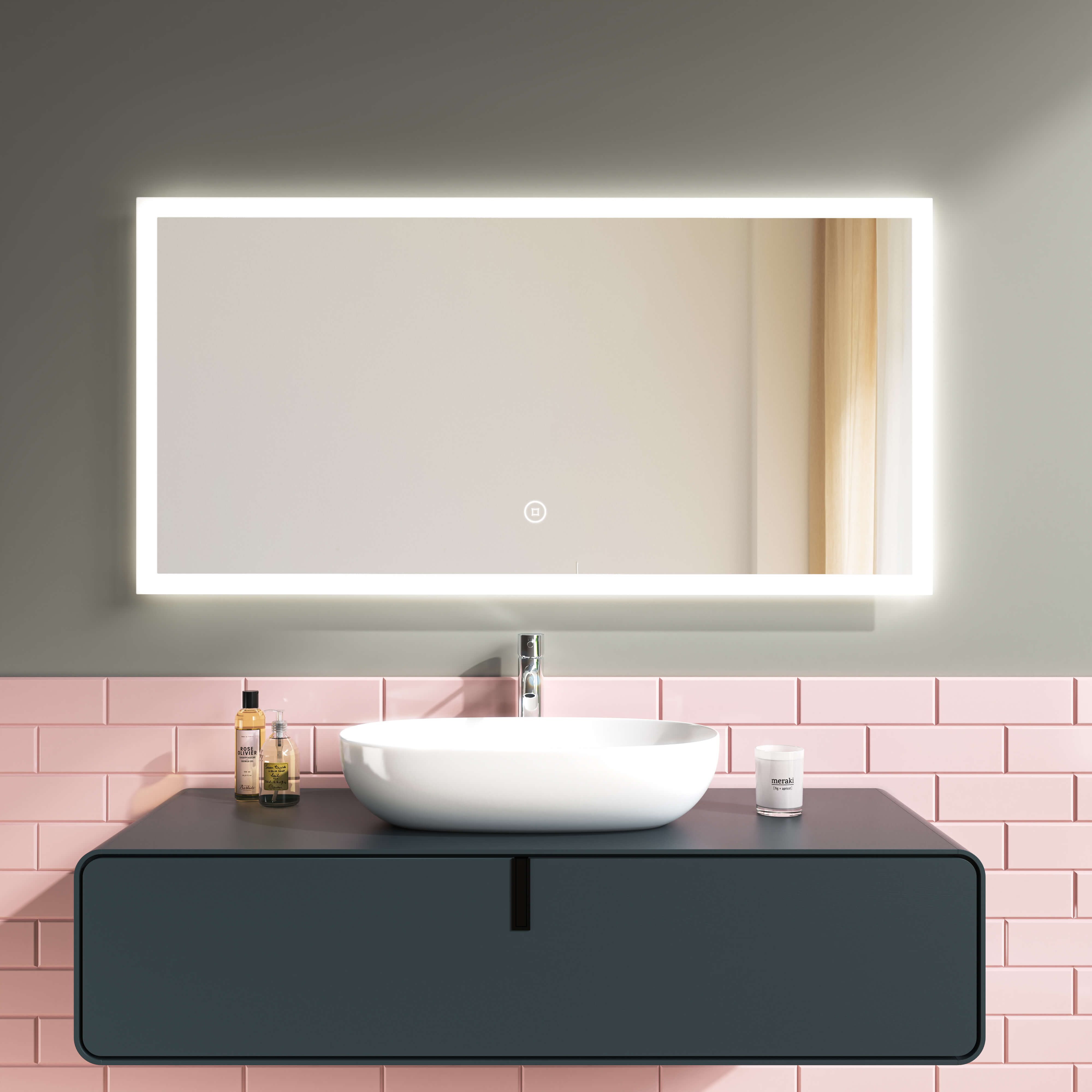 emke-miroir-lumineux-salle-de-bain-80x60-tactile-antibu-e image 2