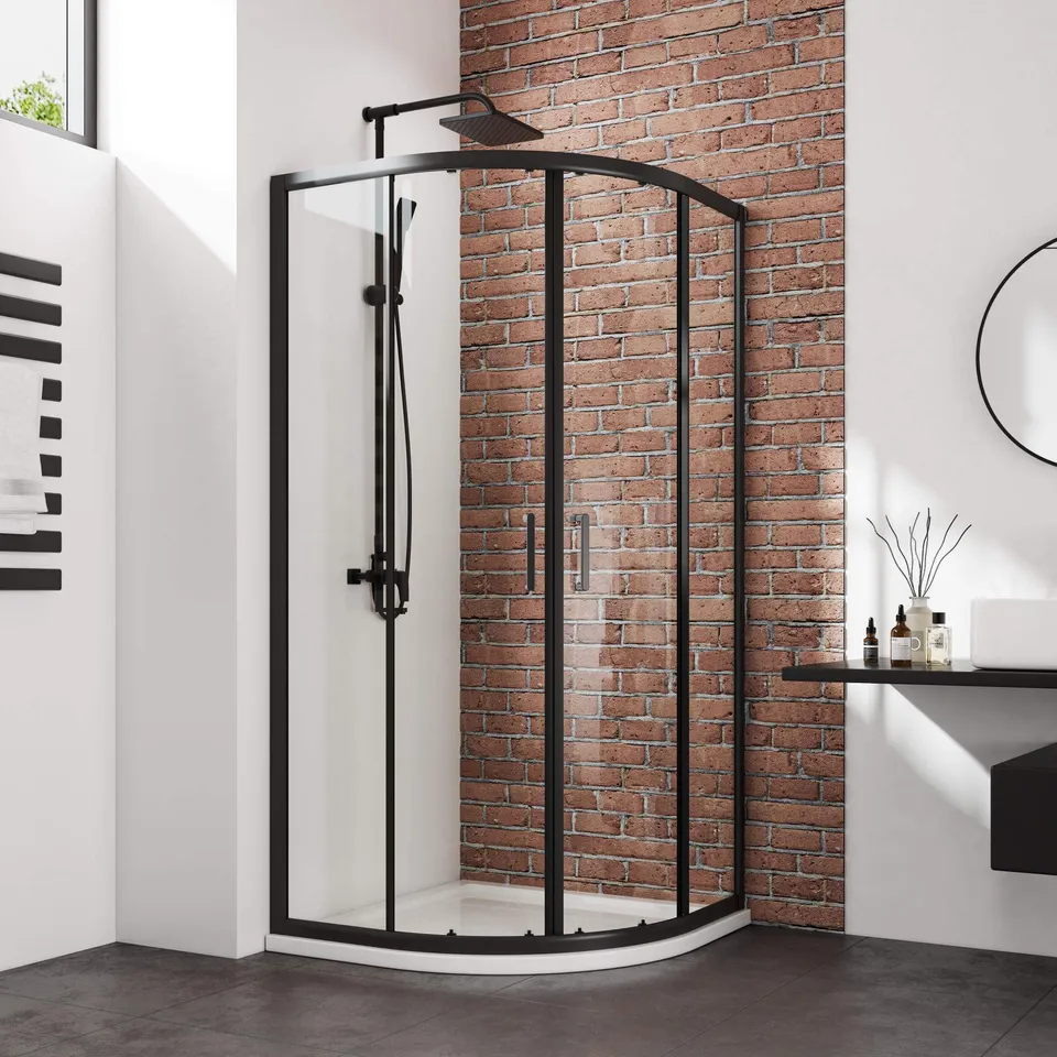 emke-cabine-de-douche-quart-de-cercle-blanche-90x90x185-cm image 1