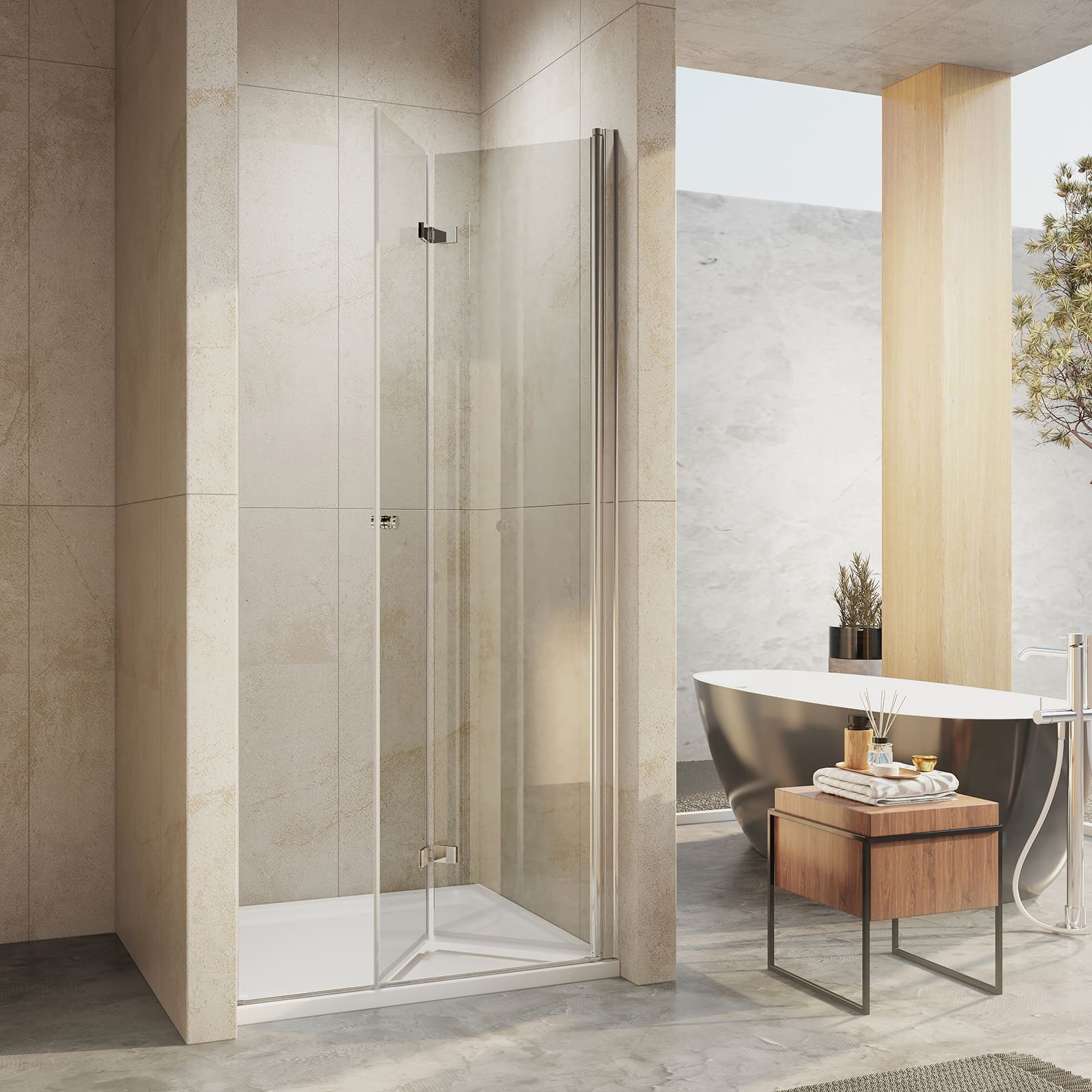 emke-porte-de-douche-niche-pliante-90x195-cm-verre-6mm image 3