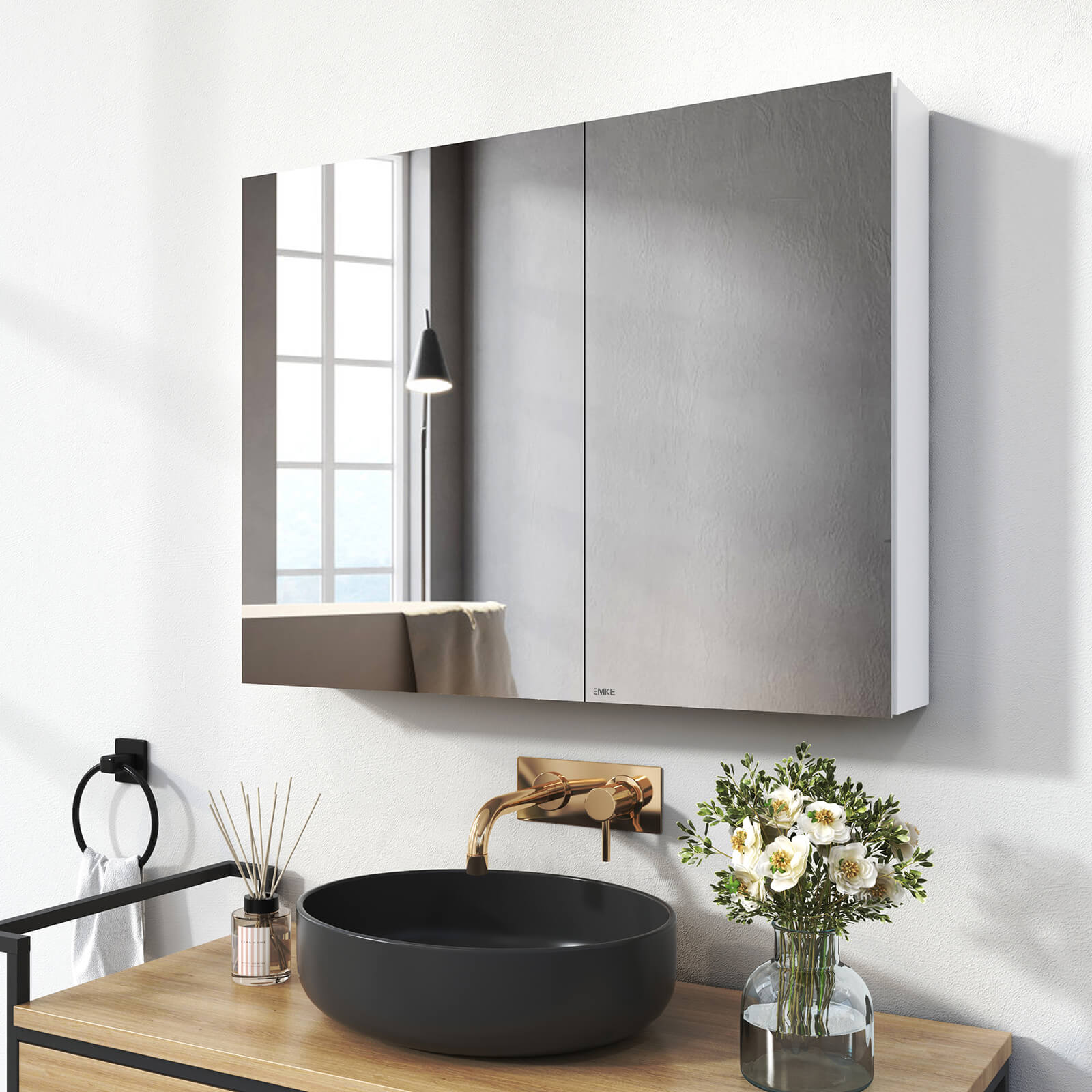 emke-mc7-armoire-miroir-salle-de-bain-75x65-cm-noir image 6