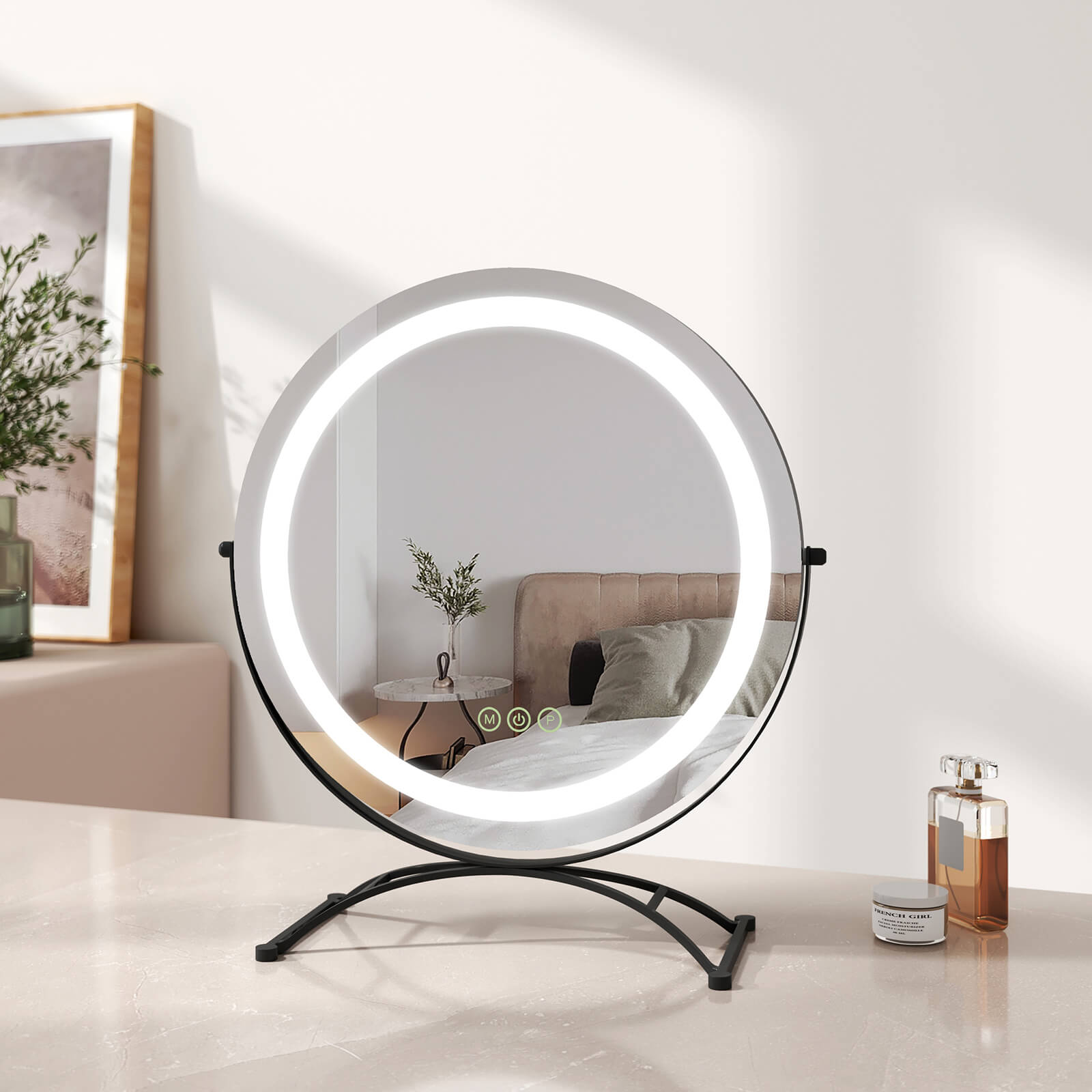 emke-cm07-miroir-grossissant-led-40-blanc-variateur image 3