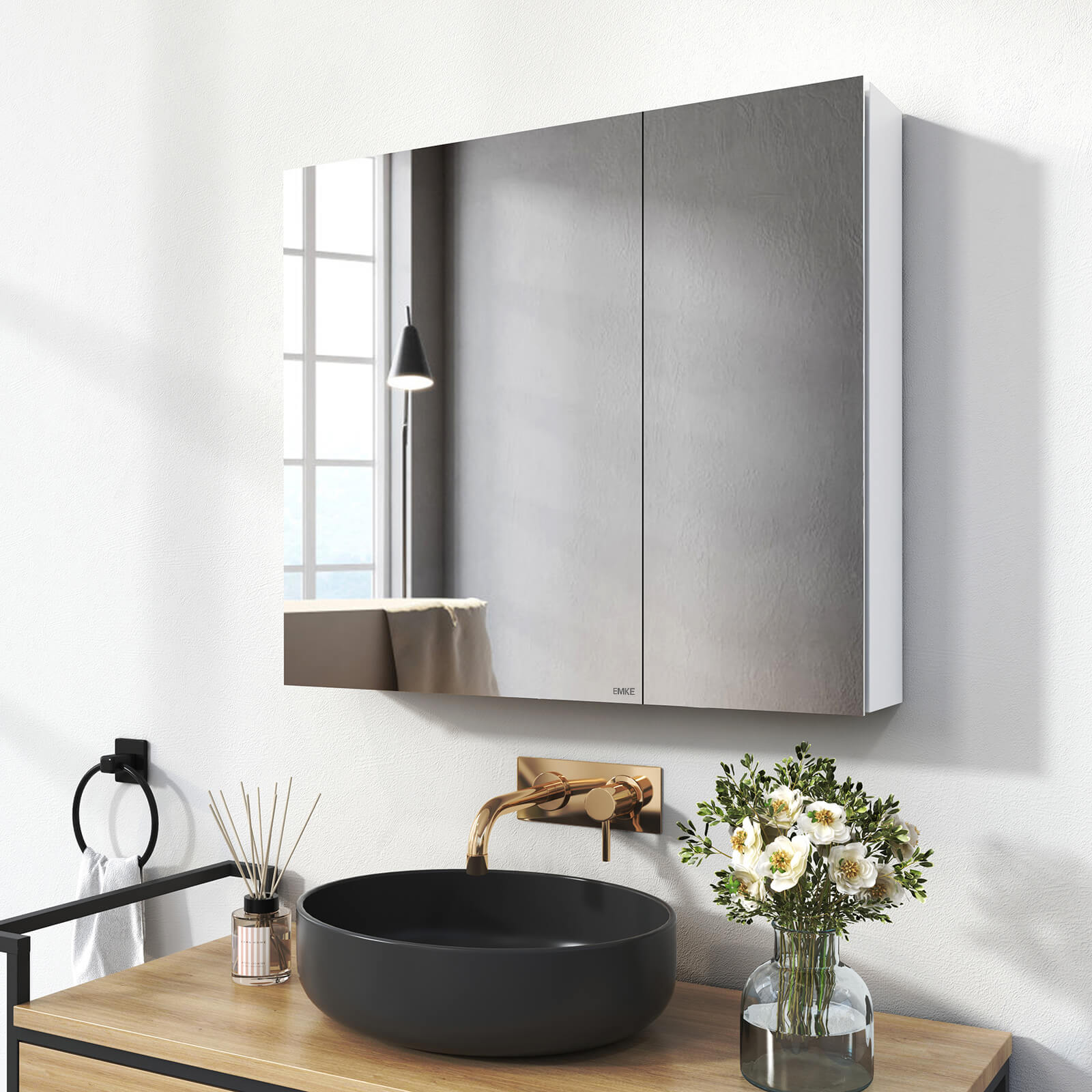 emke-mc7-armoire-miroir-salle-de-bain-75x65-cm-noir image 3