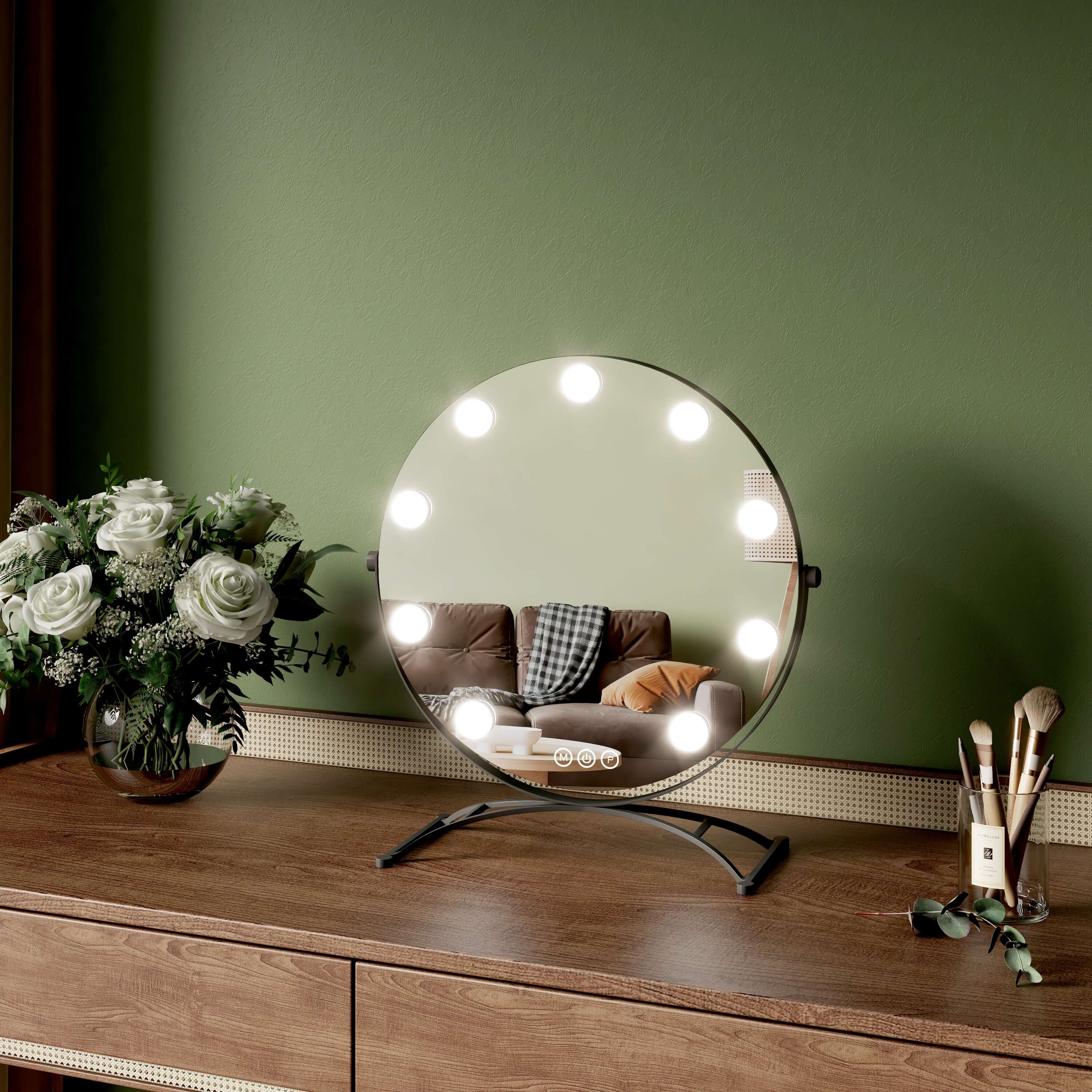 emke-cm11-miroir-grossissant-hollywood-led-7x-40-noir image 1