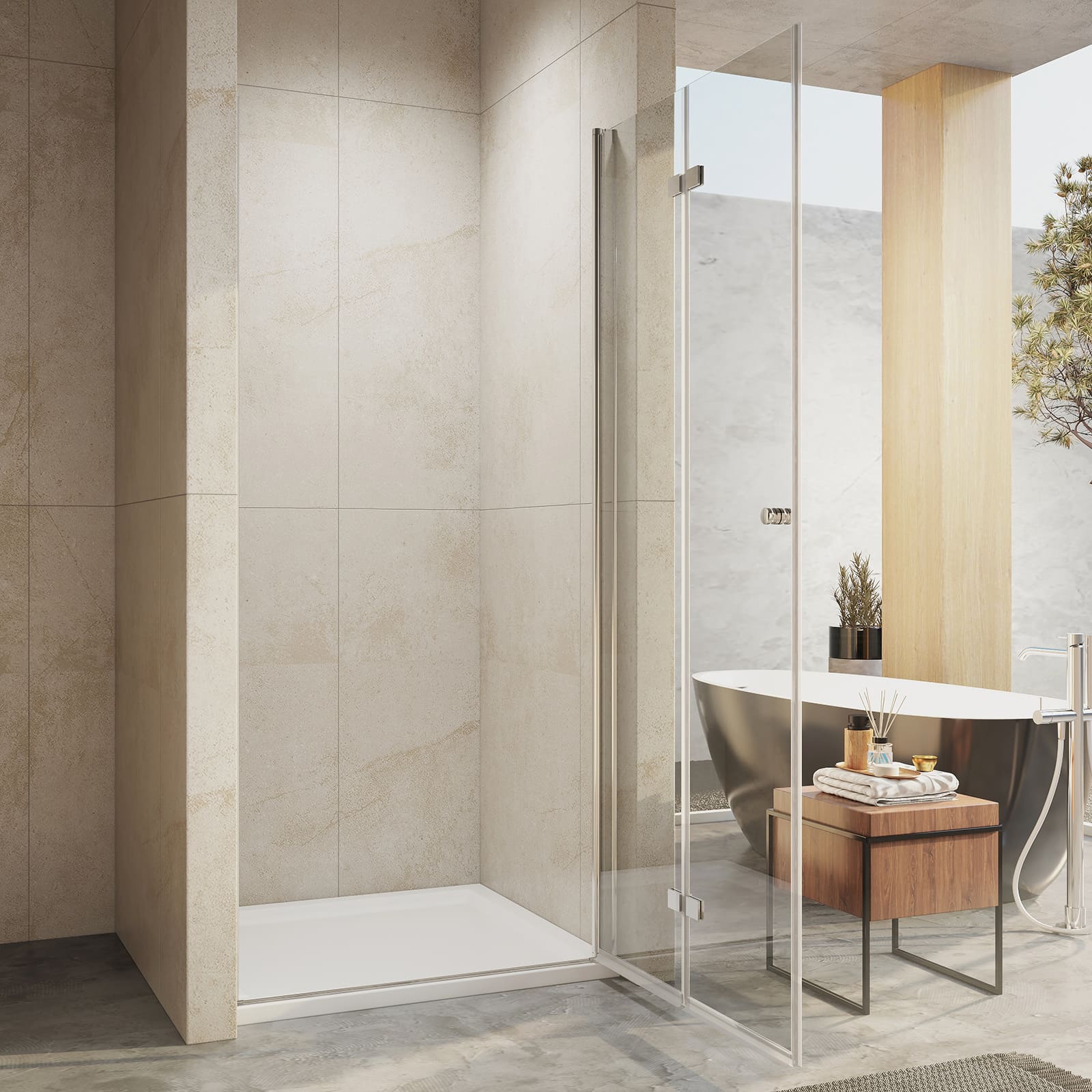 emke-porte-de-douche-niche-pliante-90x195-cm-verre-6mm image 5