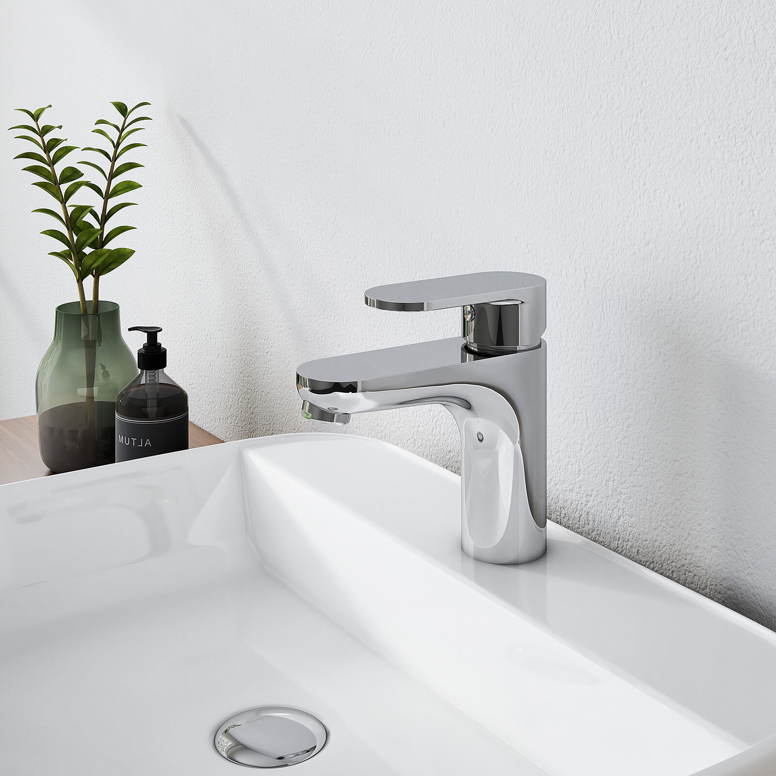 emke-f02-robinet-lavabo-chrome-sans-vidage image 2