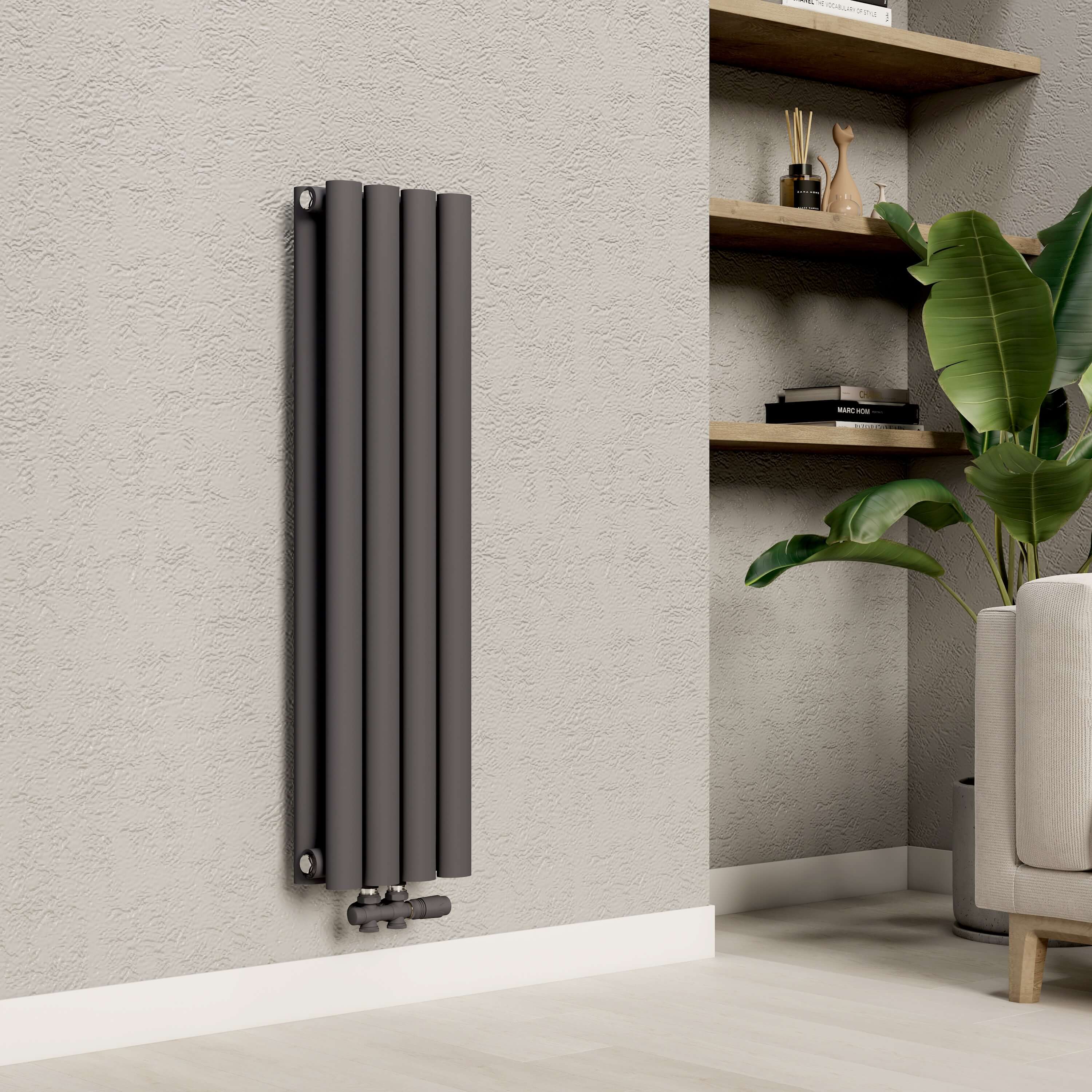 emke-radiateur-tube-ovale-anthracite-180x24-double-couche image 2