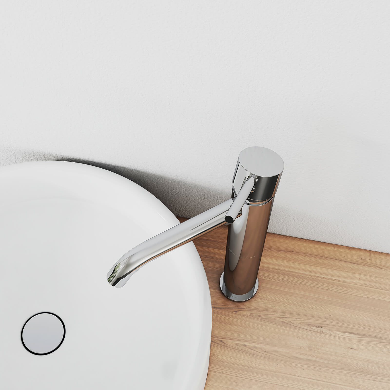 emke-f14-mitigeur-lavabo-chrome-corps-haut-sans-vidage image 3