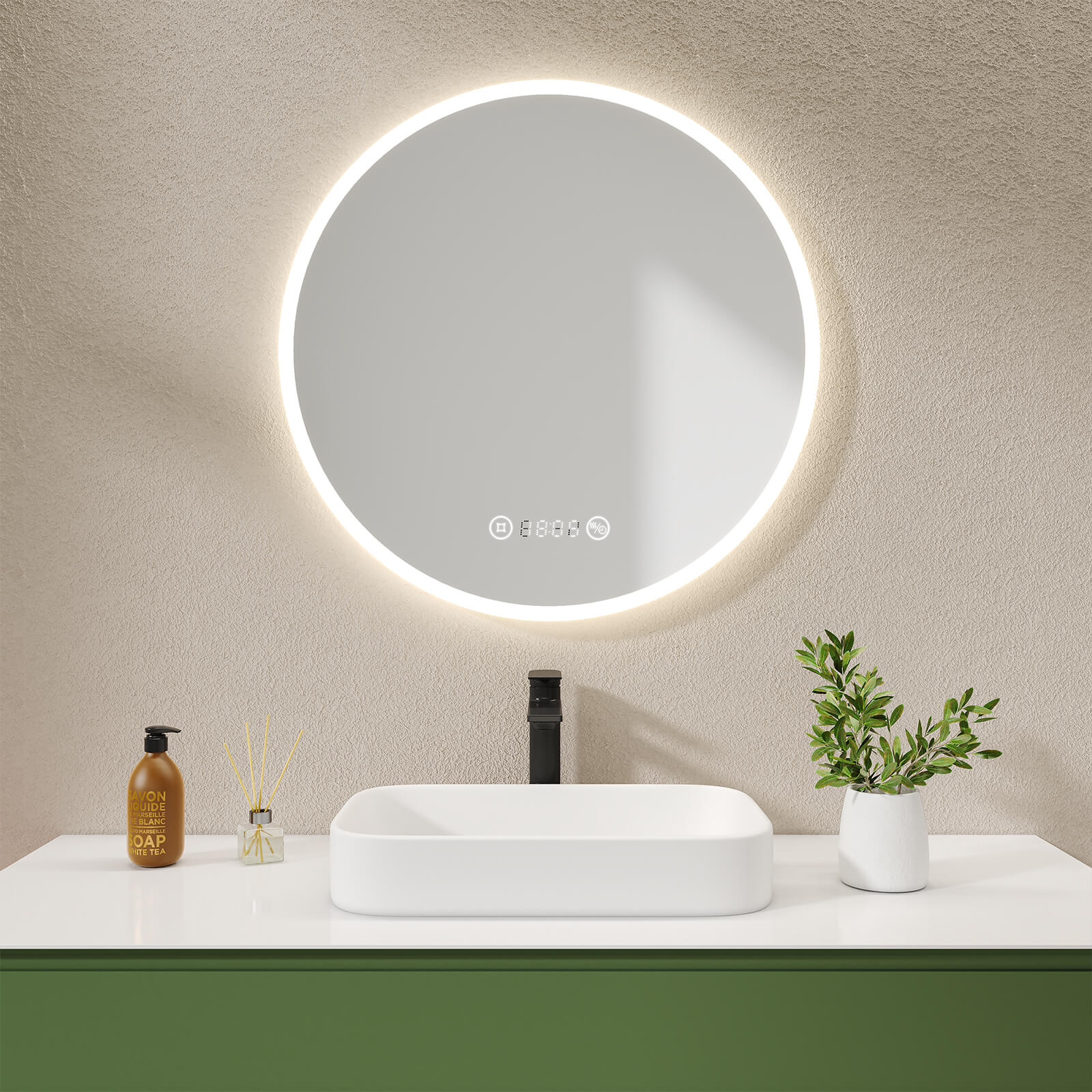 emke-olm08-miroir-lumineux-rond-led-80-cm-antibu-e-horloge image 5