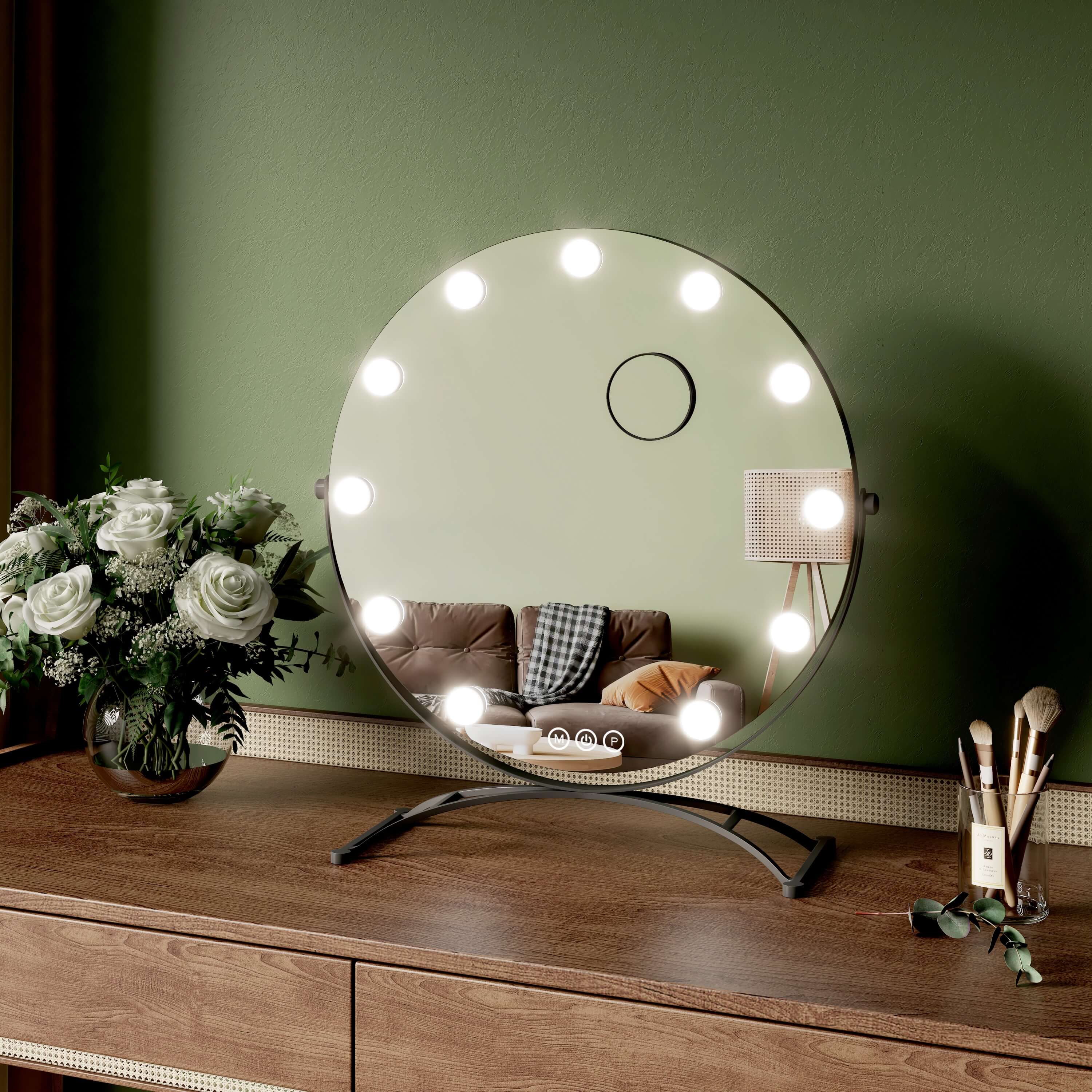 emke-cm11-miroir-grossissant-hollywood-led-7x-40-noir image 2