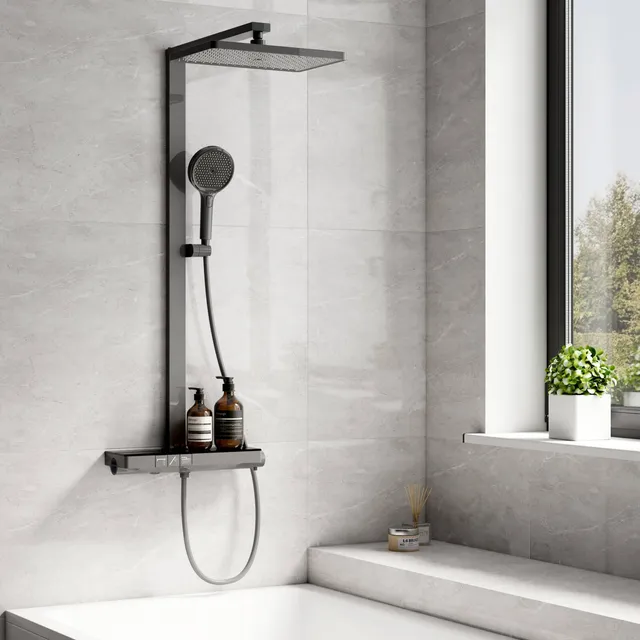 emke-f11-colonne-de-douche-thermostatique-anthracite-40-cm image 1