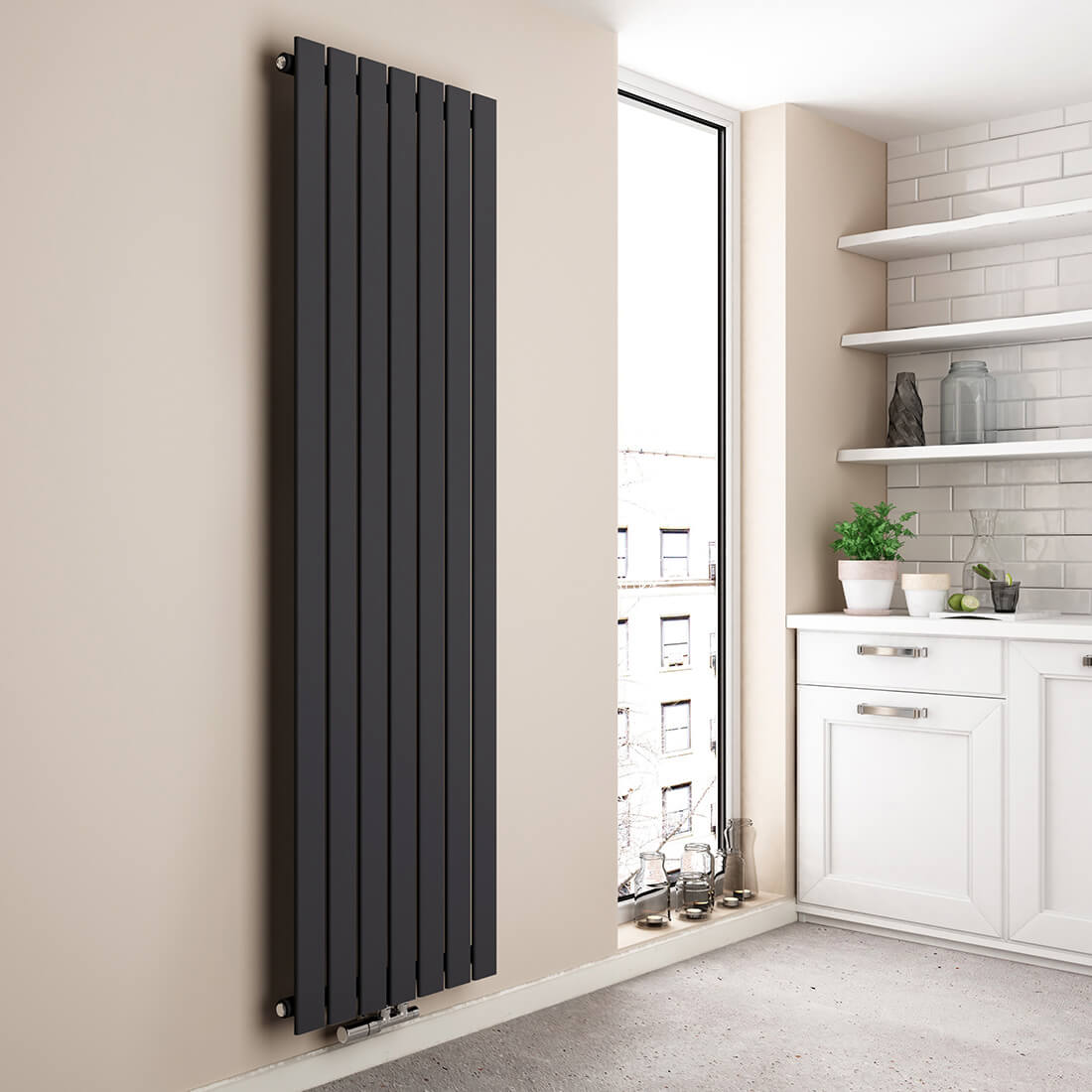emke-radiateur-vertical-eau-chaude-monocouche-blanc-180x62-cm image 4