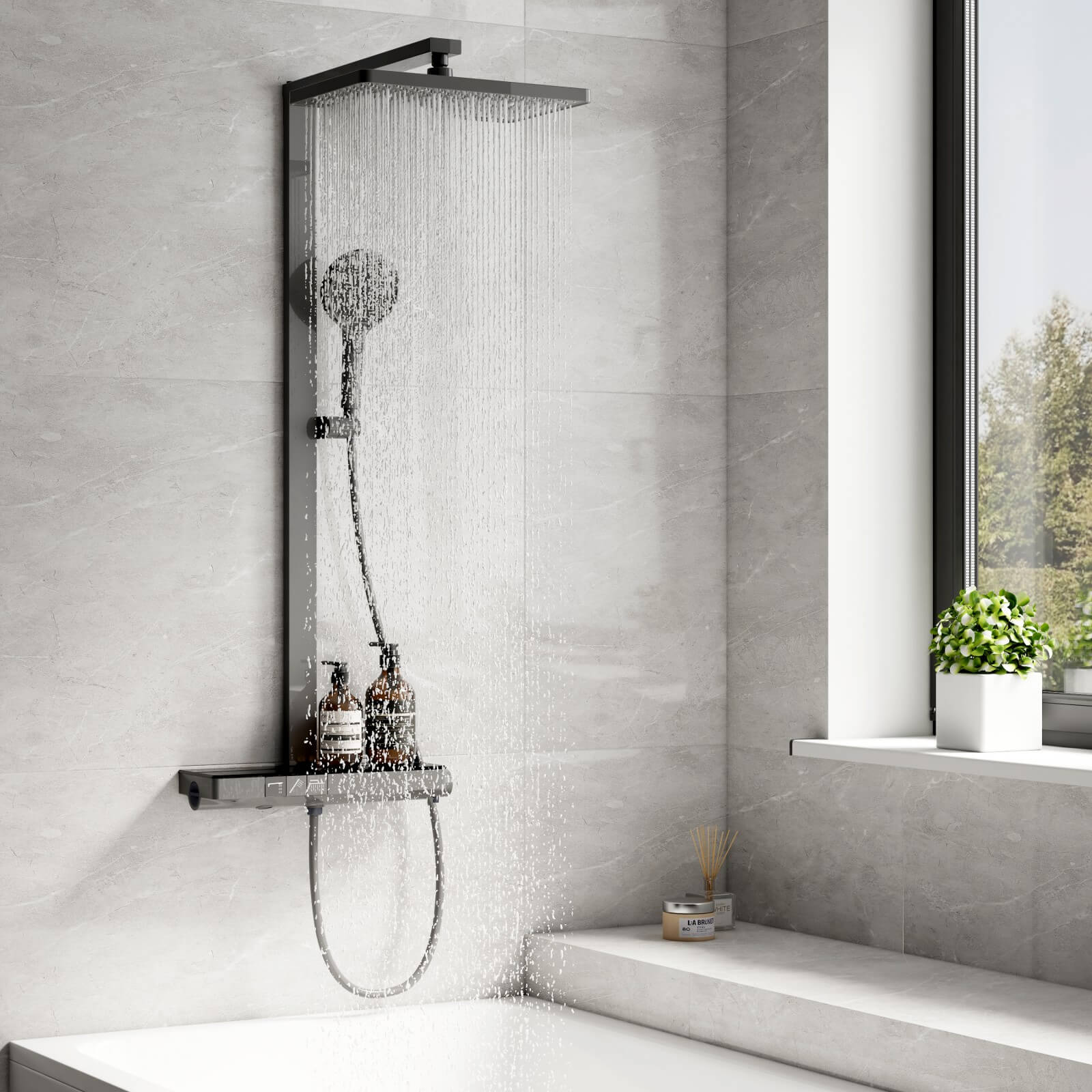 emke-f11-colonne-de-douche-thermostatique-anthracite-40-cm image 2
