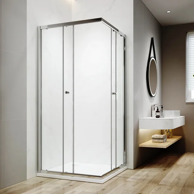 emke-cabine-de-douche-angle-90x90x195-cm-portes-coulissantes-verre image 1