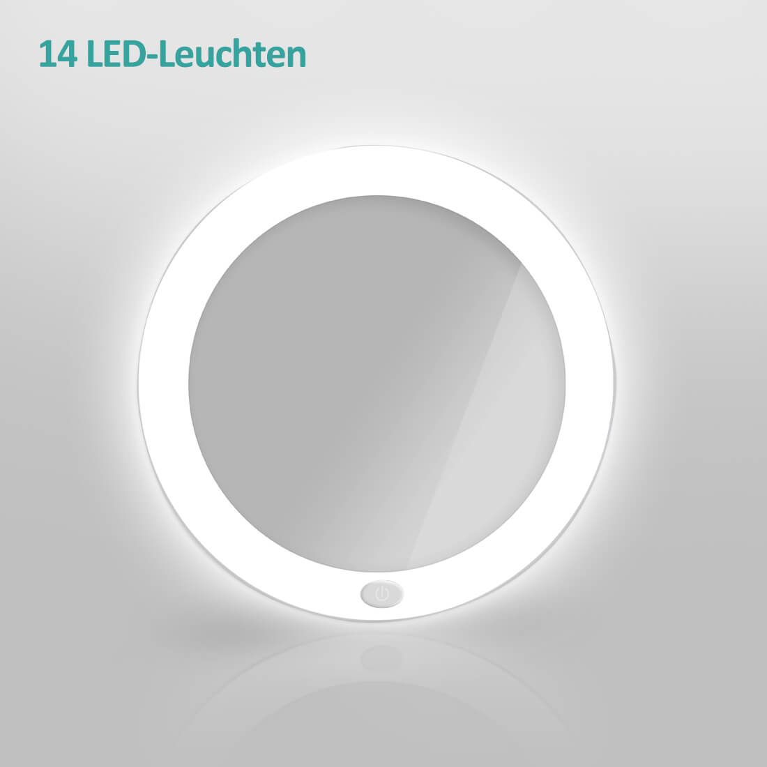 emke-miroir-grossissant-led-5x-blanc-ventouse-165-mm image 4