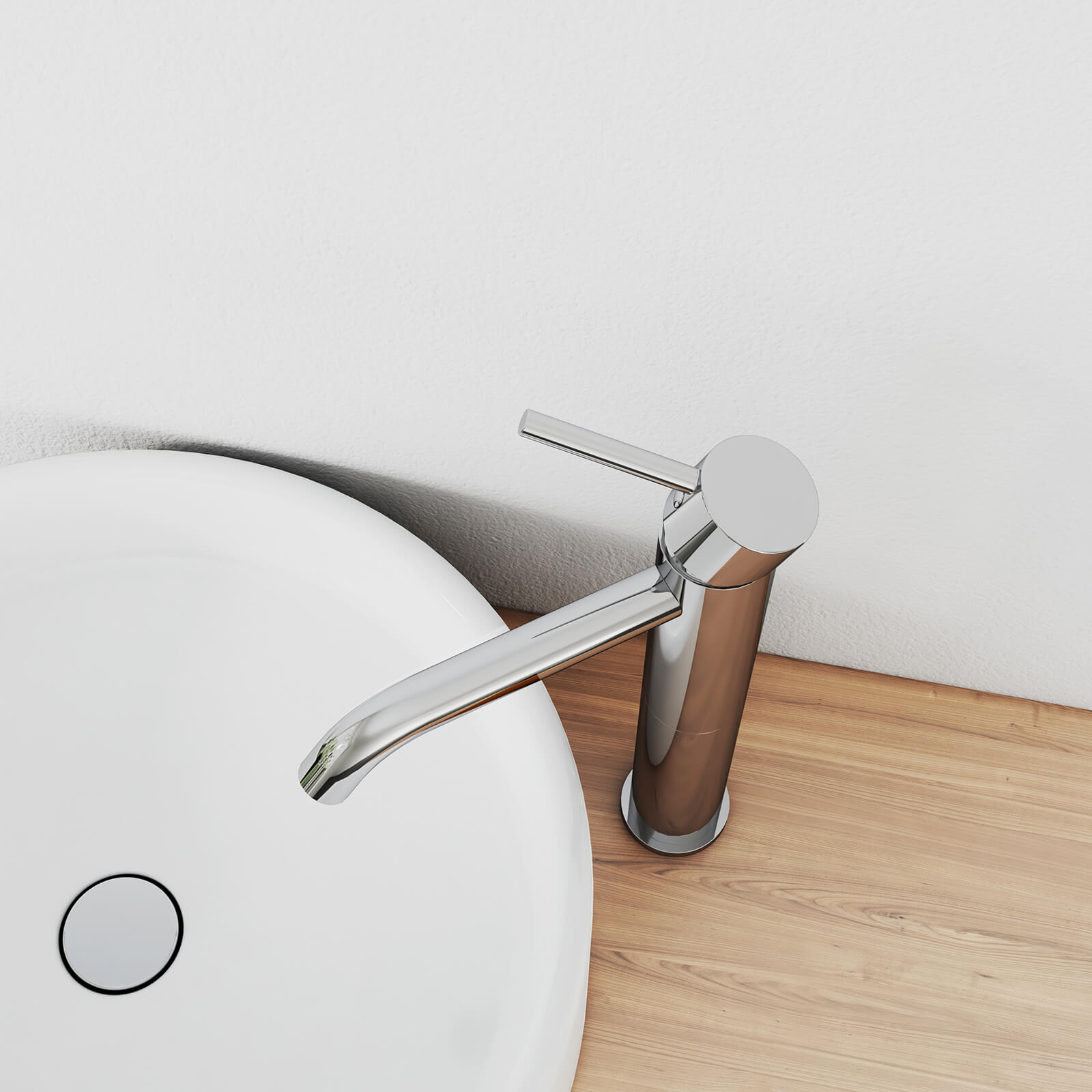 emke-f14-mitigeur-lavabo-chrome-corps-haut-sans-vidage image 4