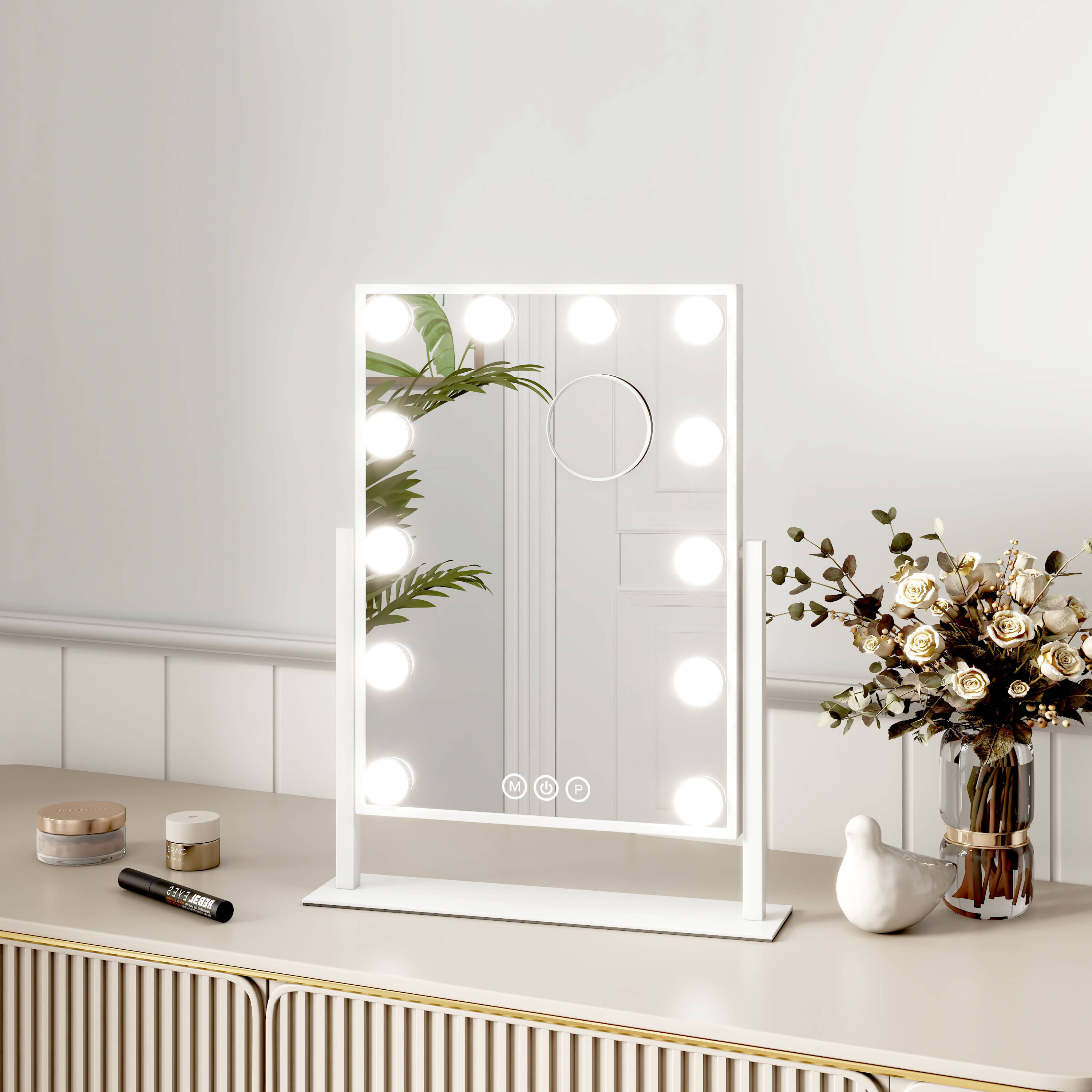 emke-cm12-miroir-maquillage-led-noir-30x41cm-7x-hollywood image 4