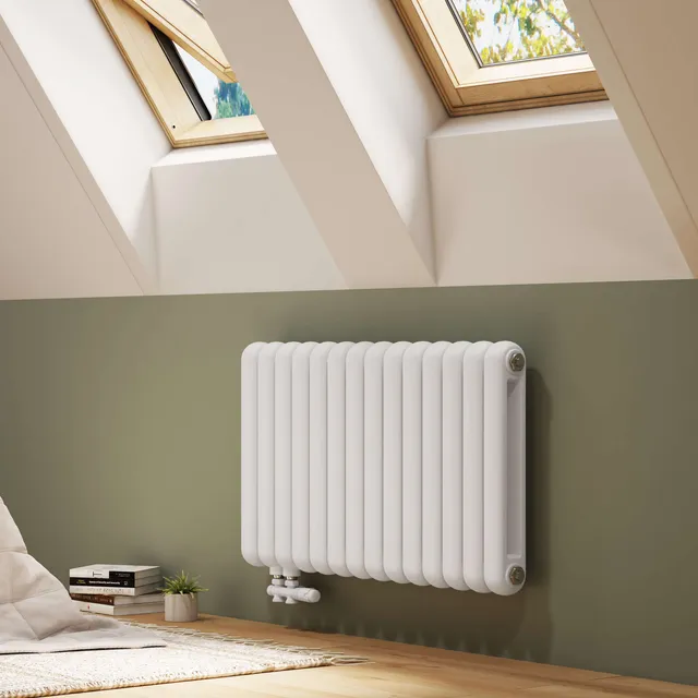 emke-radiateur-eau-chaude-rond-double-anthracite-55x100 image 1