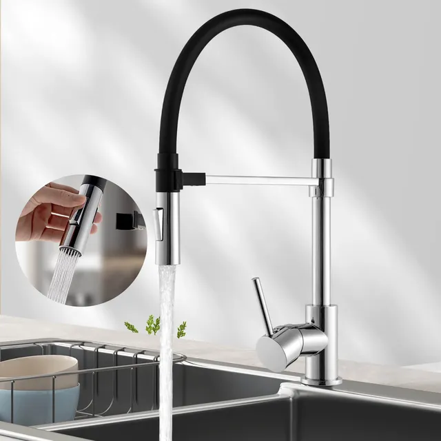 emke-f17-robinet-cuisine-chrom-2-jets-orientable-360 image 1