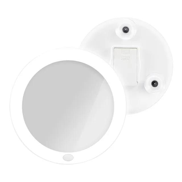 emke-miroir-grossissant-led-5x-blanc-ventouse-165-mm image 1