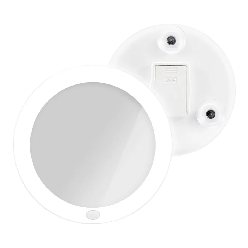 emke-miroir-grossissant-led-5x-blanc-ventouse-165-mm image 1