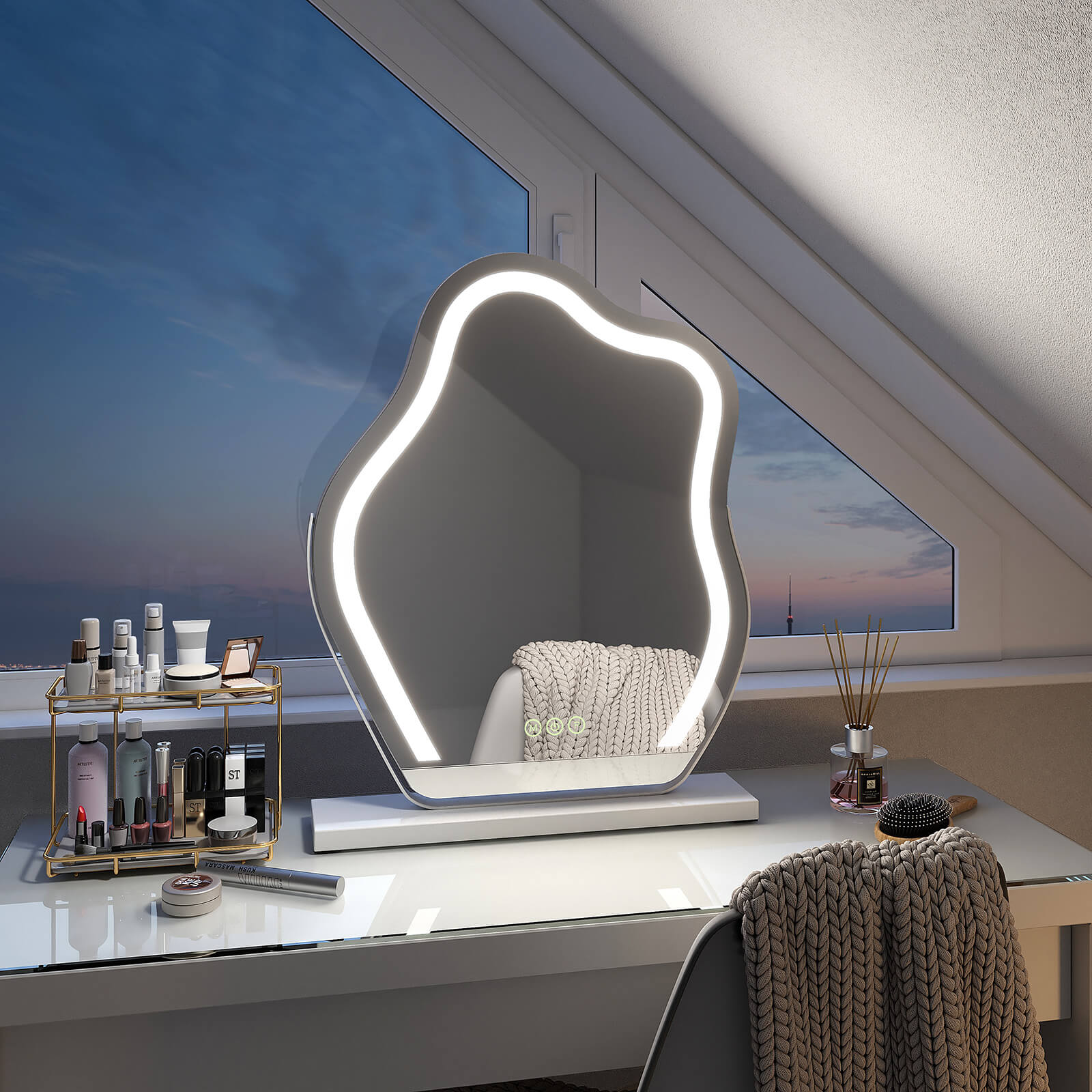 emke-cm14-miroir-maquillage-led-noir-30x40-cm image 4