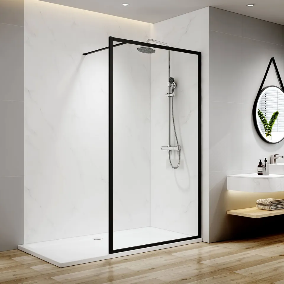 emke-douche-l-italienne-120x200-cm-cadre-noir-8-mm image 1
