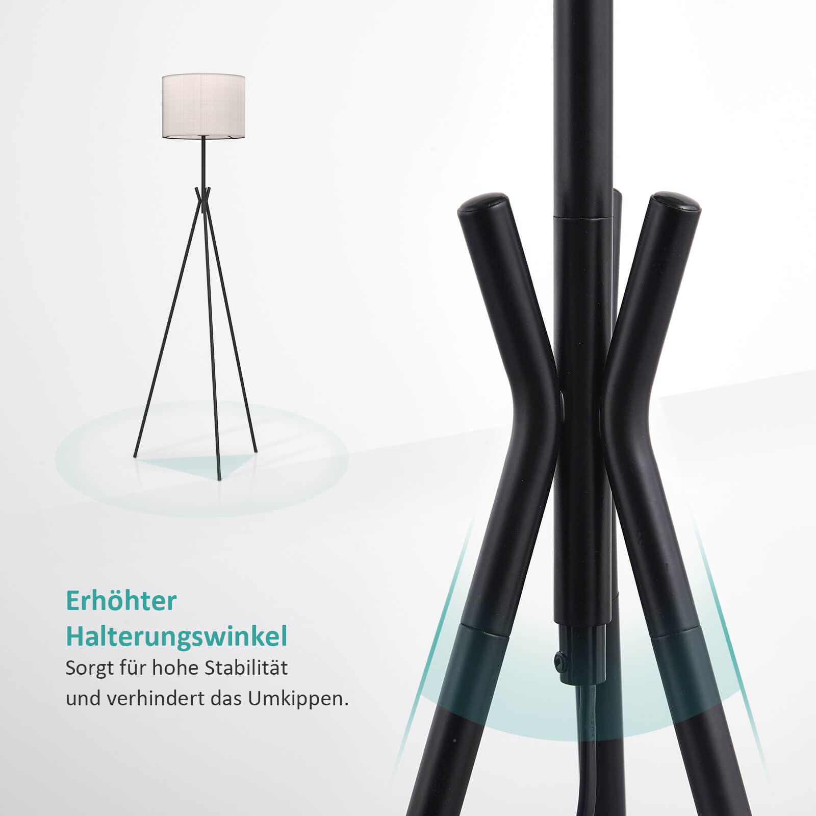 emke-l20e2bl-lampadaire-tr-pied-e27-lin image 4