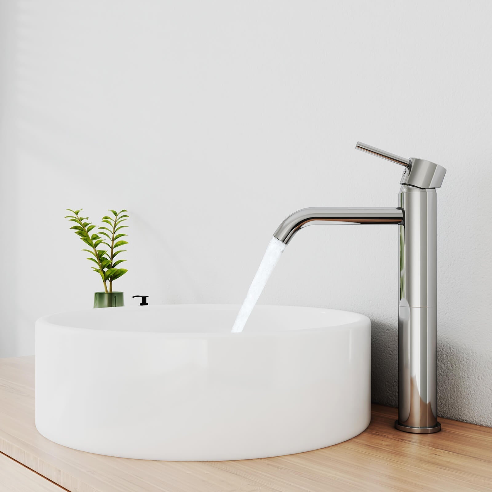 emke-f14-mitigeur-lavabo-chrome-corps-haut-sans-vidage image 1