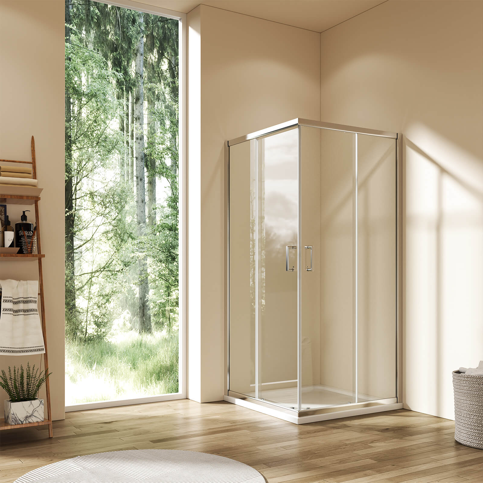 emke-cabine-de-douche-angle-90x90x195-cm-portes-coulissantes-verre image 8
