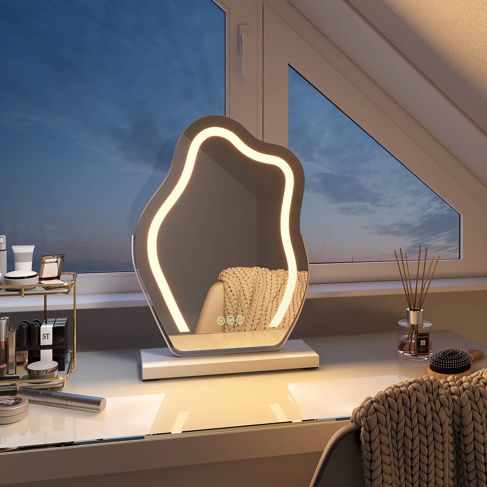 emke-cm14-miroir-maquillage-led-noir-30x40-cm image 6