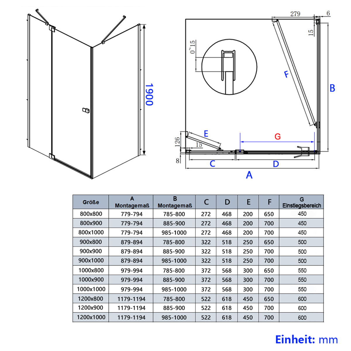 emke-cabine-de-douche-90x190-90x190-chrome-6mm image 8
