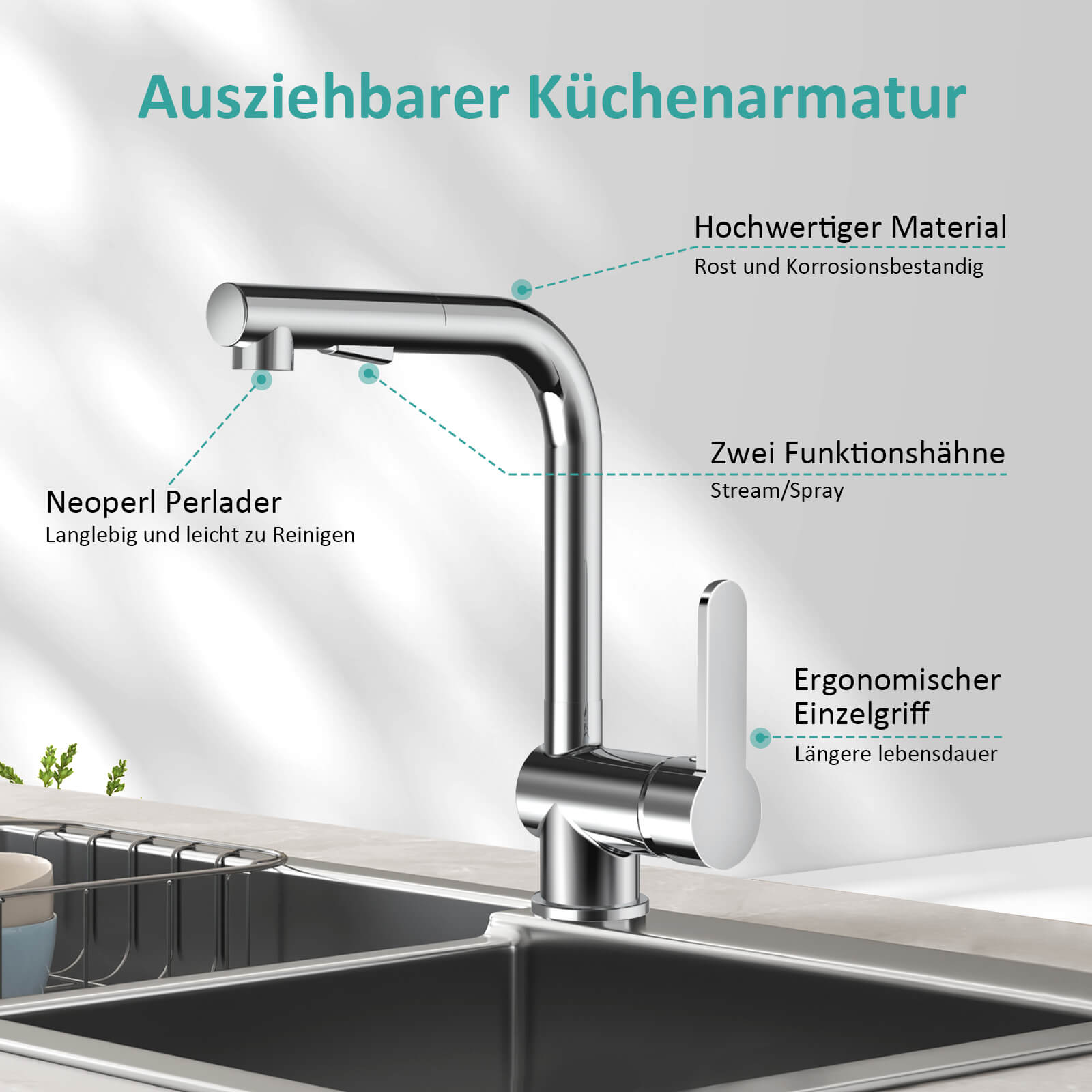 emke-f16-mitigeur-cuisine-chrom-bec-extensible-2-jets-inox image 6