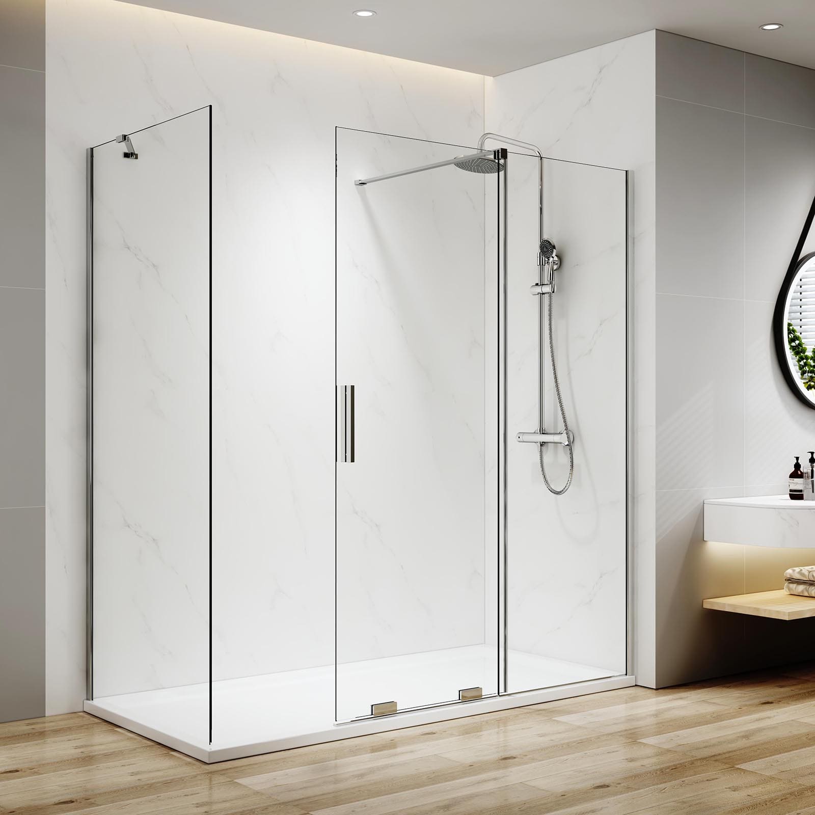 emke-cabine-douche-coulissante-noir-120-90-verre-8mm image 6