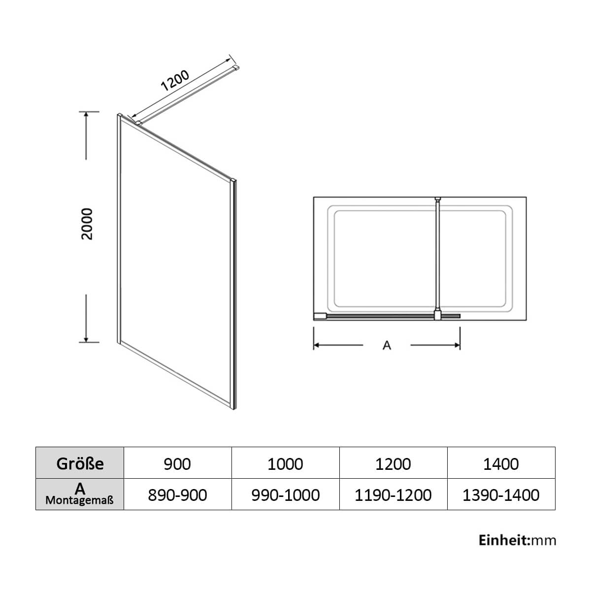 emke-douche-l-italienne-120x200-cm-cadre-noir-8-mm image 6