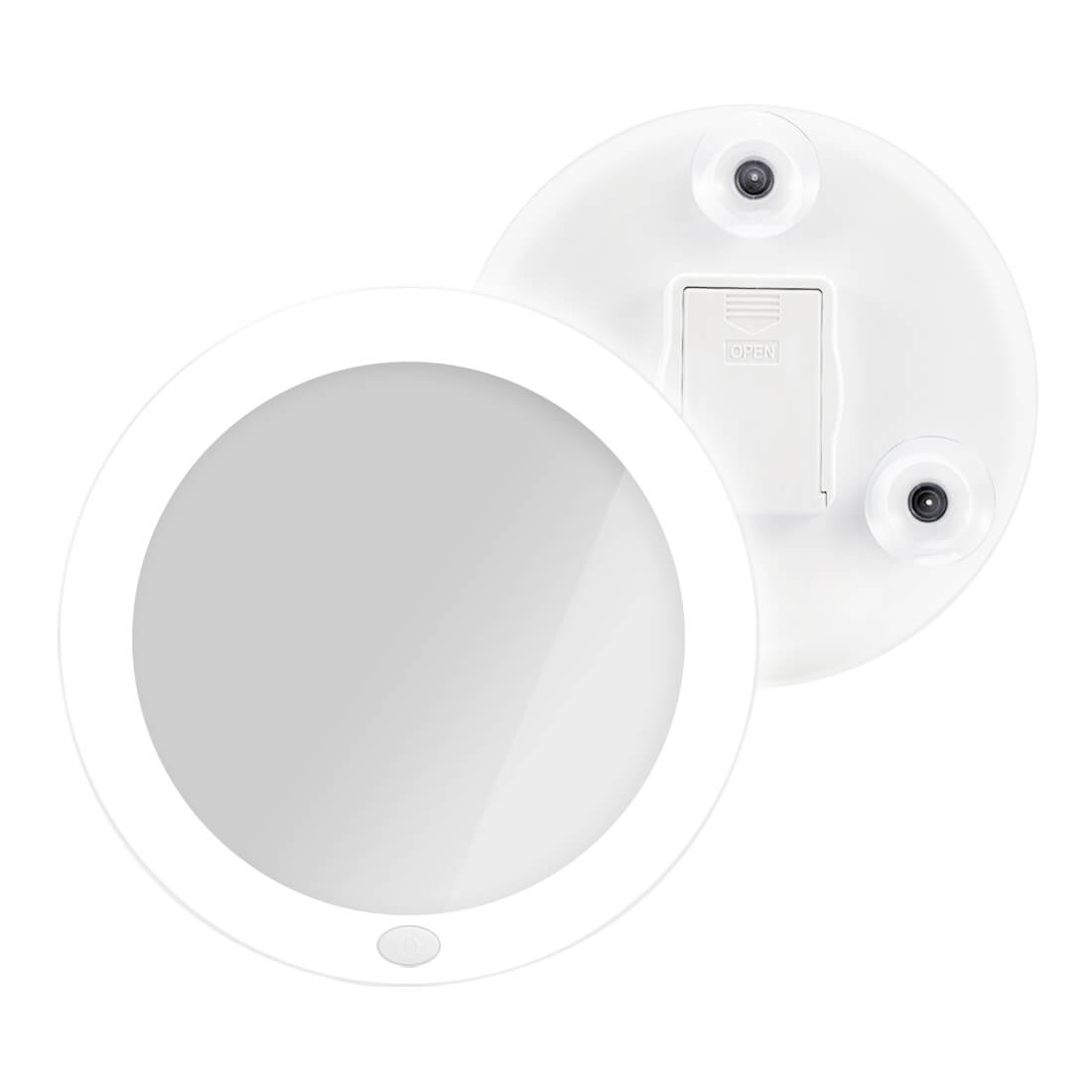 emke-miroir-grossissant-led-5x-blanc-ventouse-165-mm image 1
