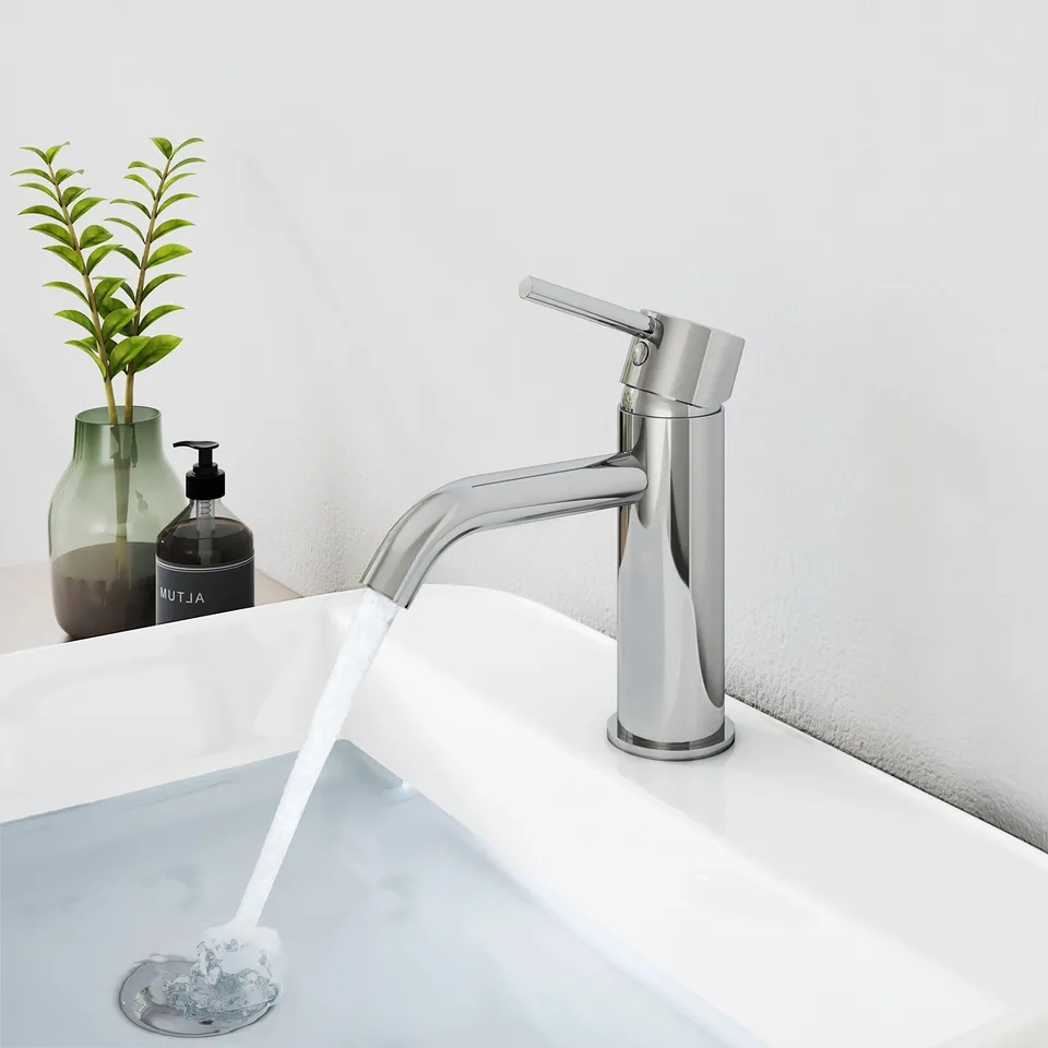 emke-f14-mitigeur-lavabo-chrom-sans-vidage-laiton image 1