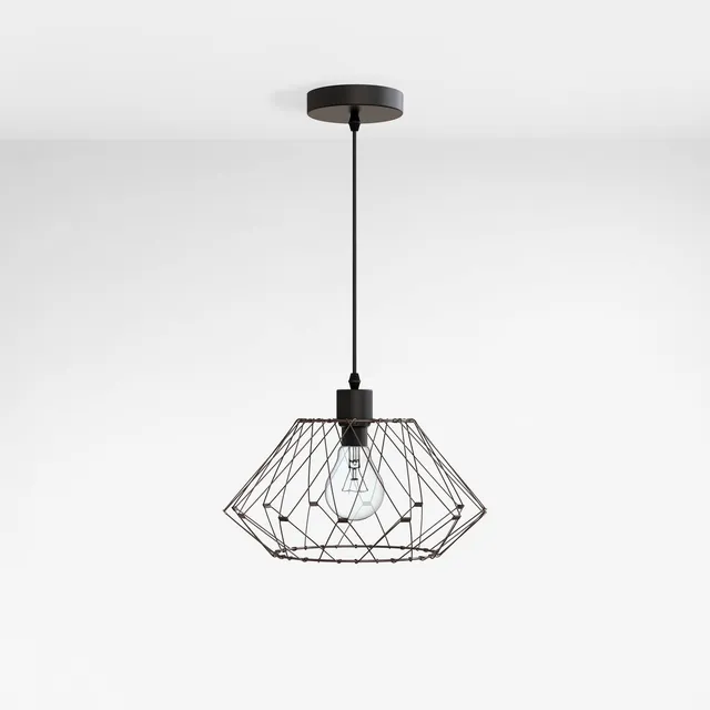 emke-l18b2bl-suspension-fer-anthracite-d-formable-e27 image 1