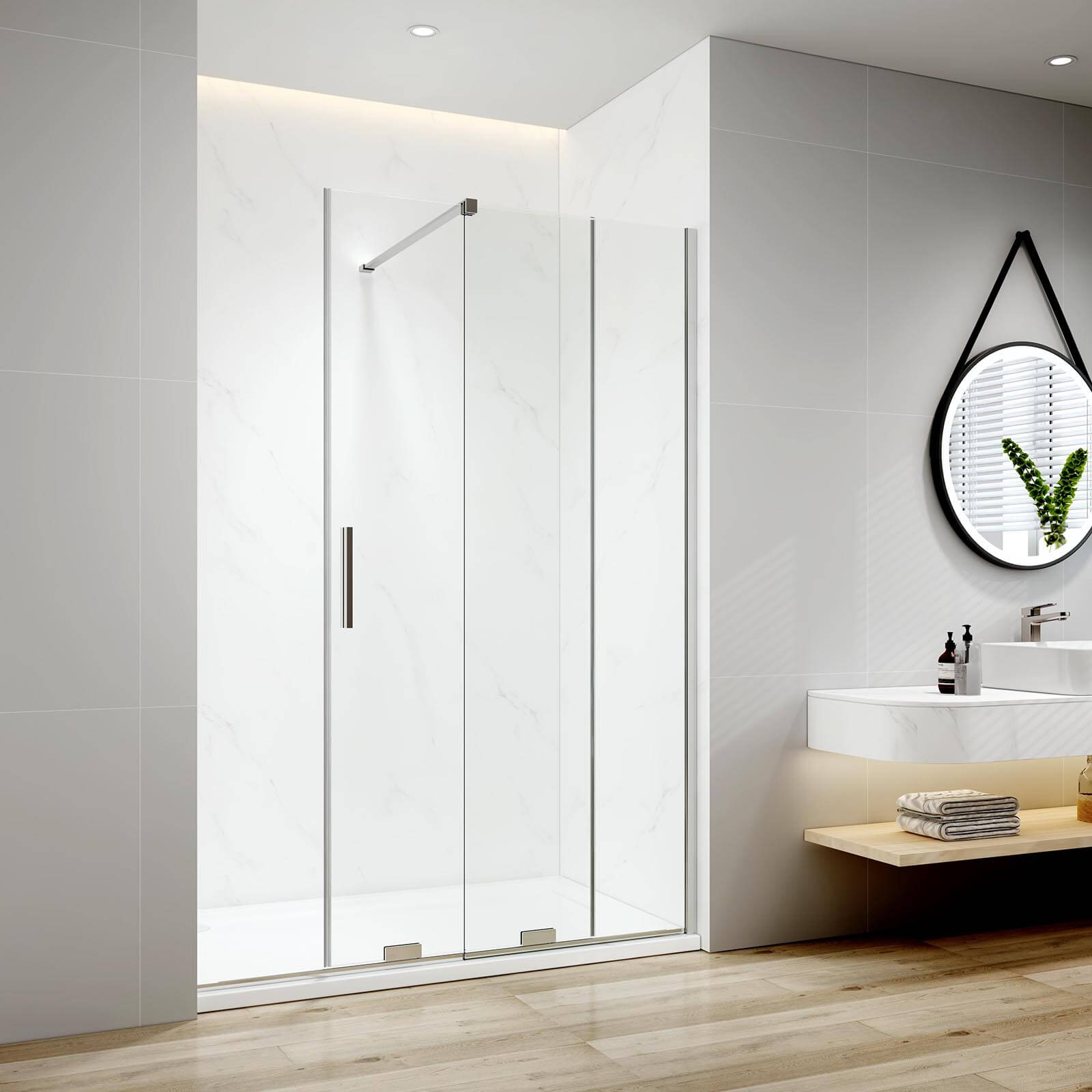 emke-cabine-de-douche-porte-coulissante-140x195-noir image 4