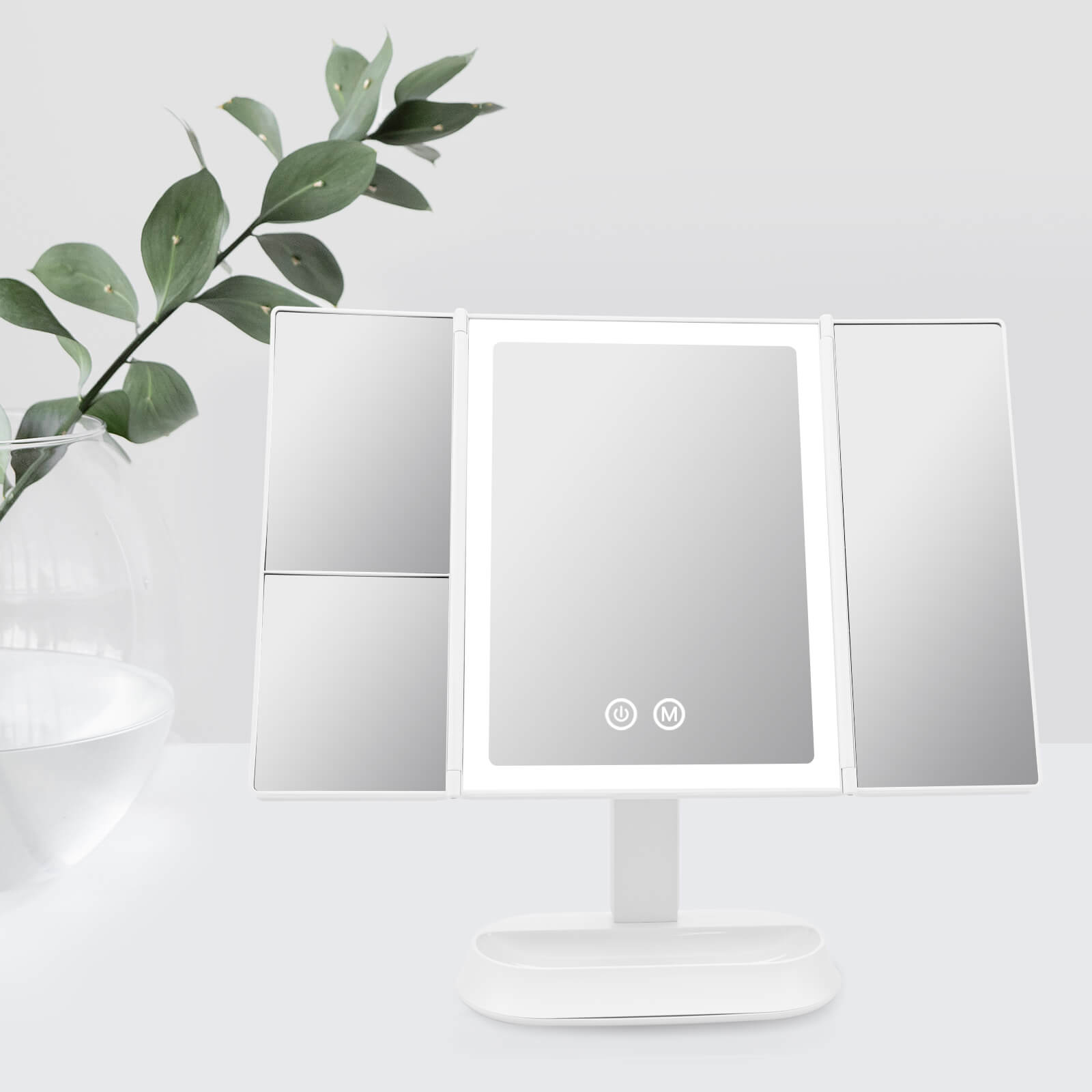 emke-cm03-miroir-maquillage-led-5x-7x-blanc image 1