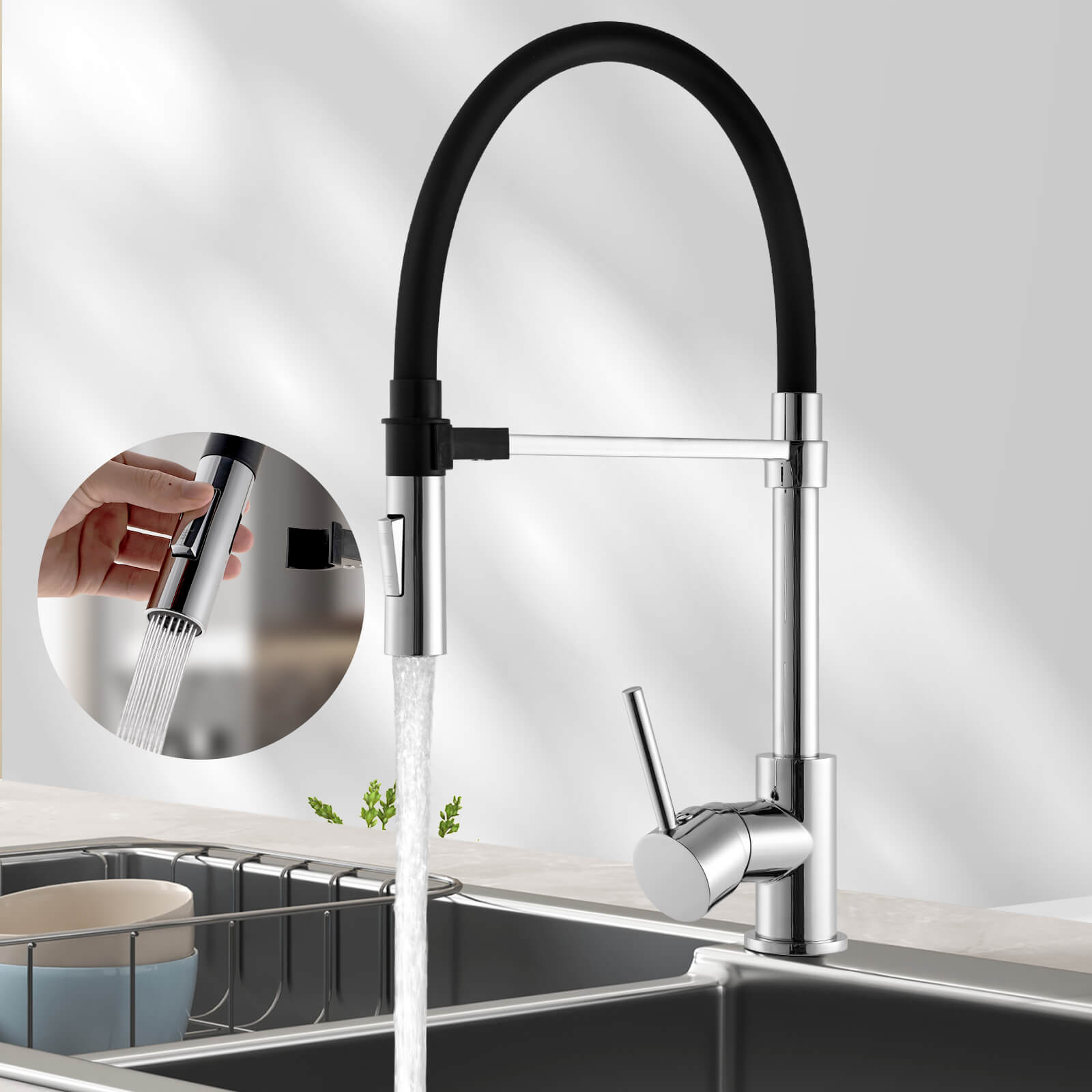 emke-f17-robinet-cuisine-chrom-2-jets-orientable-360 image 1