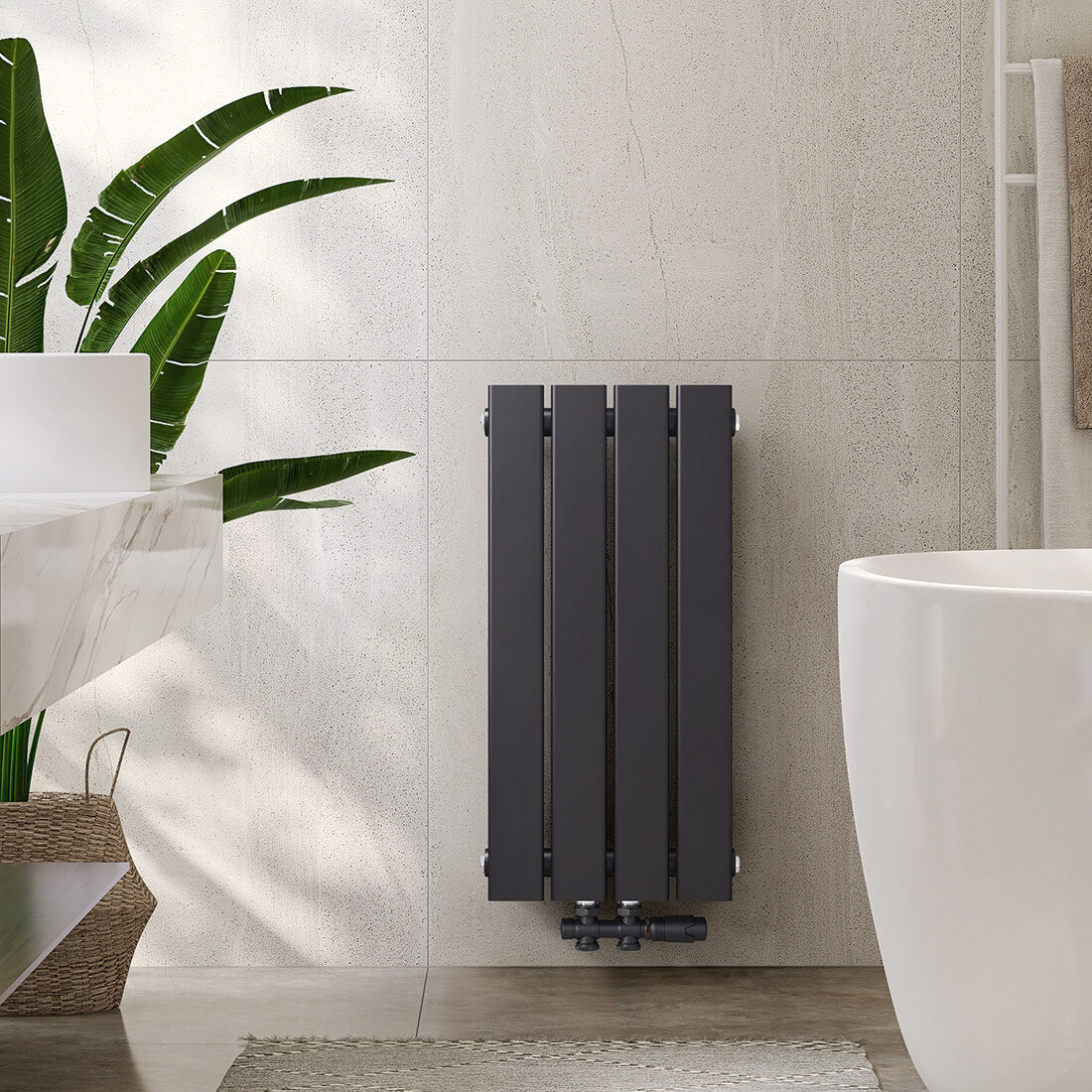emke-radiateur-eau-chaude-horizontal-anthracite-60x30 image 1