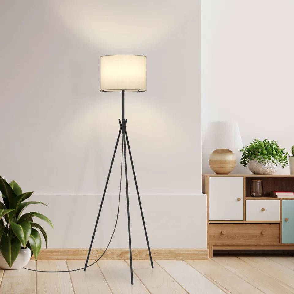 emke-l20e2bl-lampadaire-tr-pied-e27-lin image 1