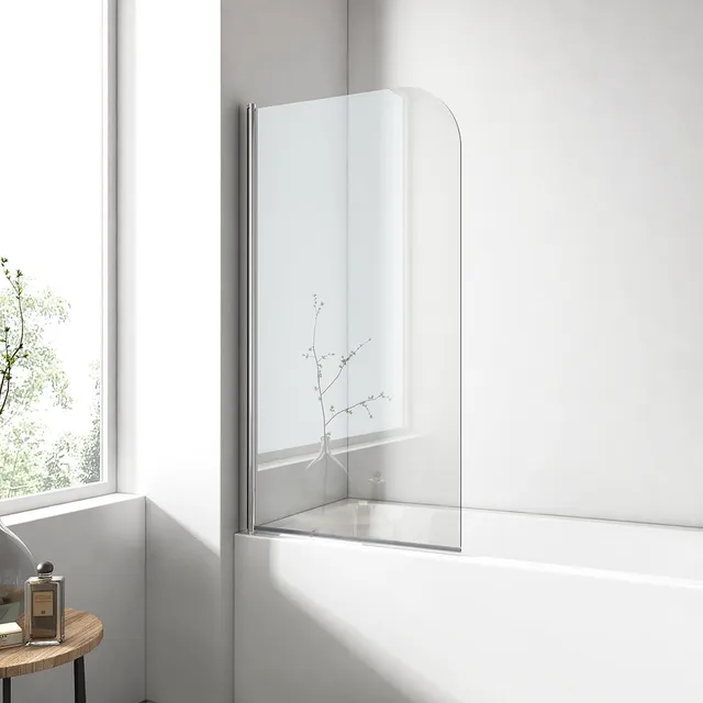 emke-pare-baignoire-1-volet-80x140-cm-verre-6-mm-chrome image 1