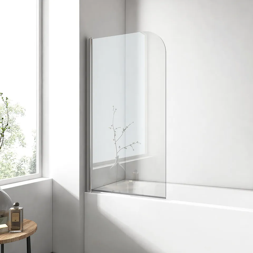 emke-pare-baignoire-1-volet-80x140-cm-verre-6-mm-chrome image 1