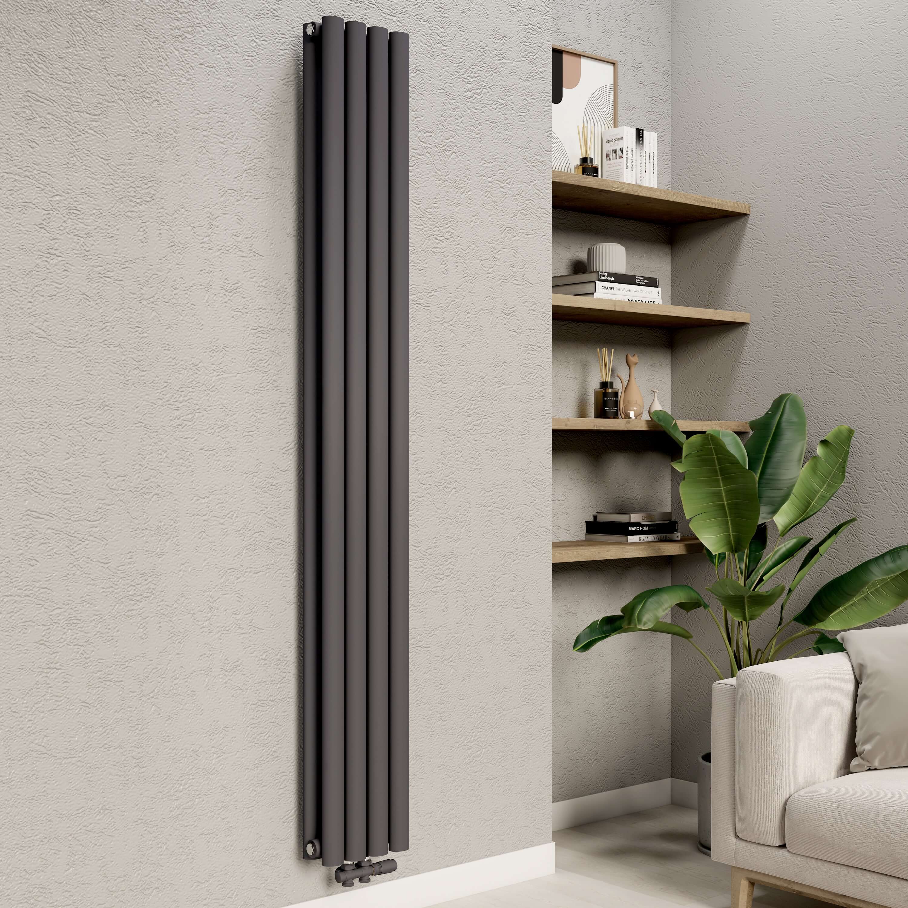 emke-radiateur-tube-ovale-anthracite-180x24-double-couche image 4