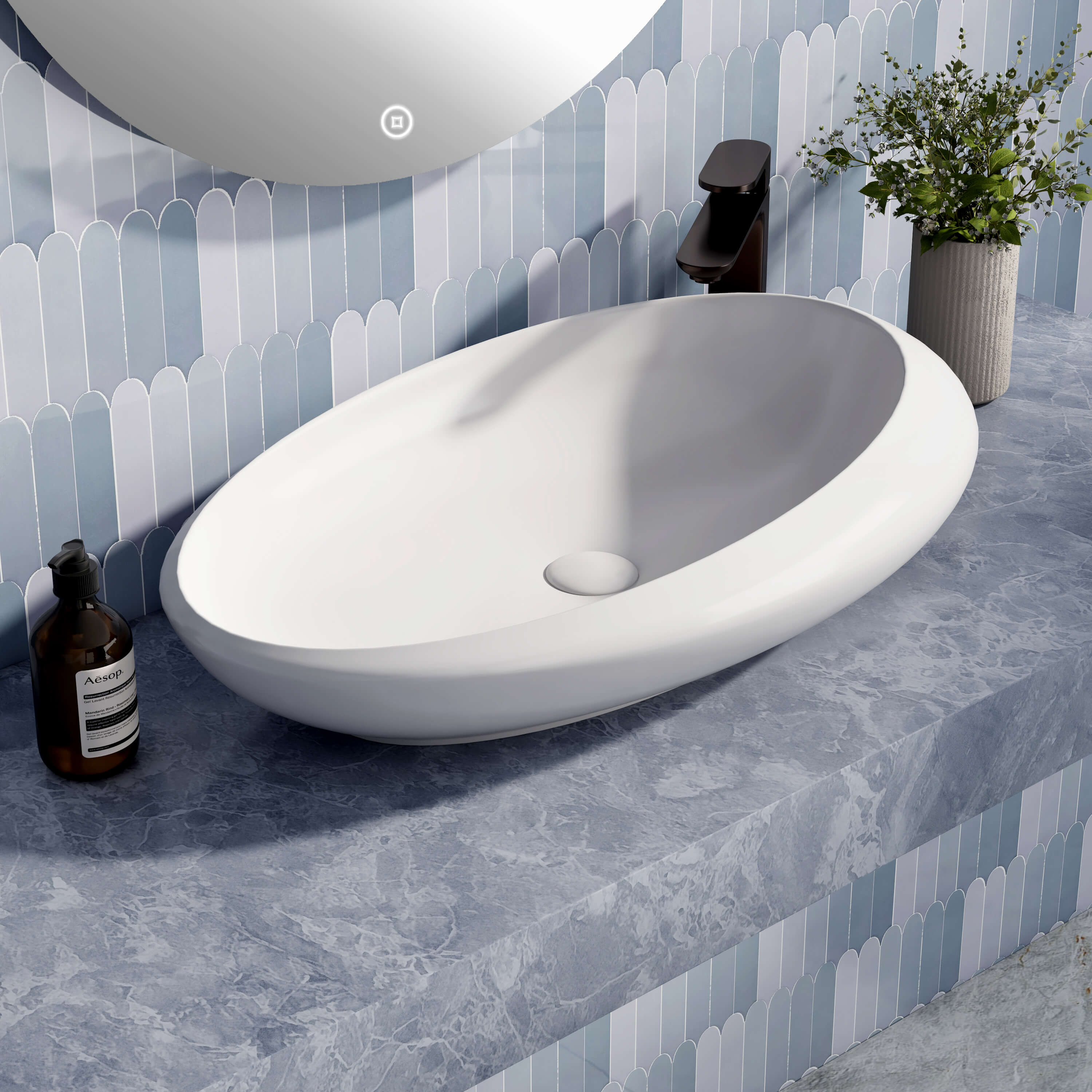 emke-cb07-vasque-poser-ovale-blanche-68x46-cm-asym-trique image 1