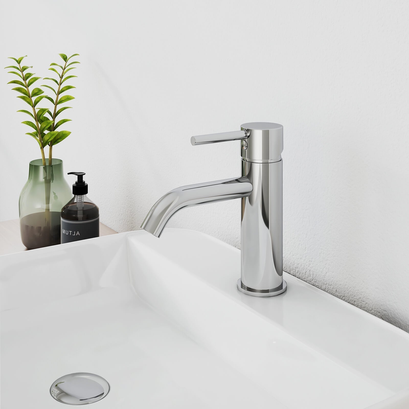 emke-f14-mitigeur-lavabo-chrom-sans-vidage-laiton image 2