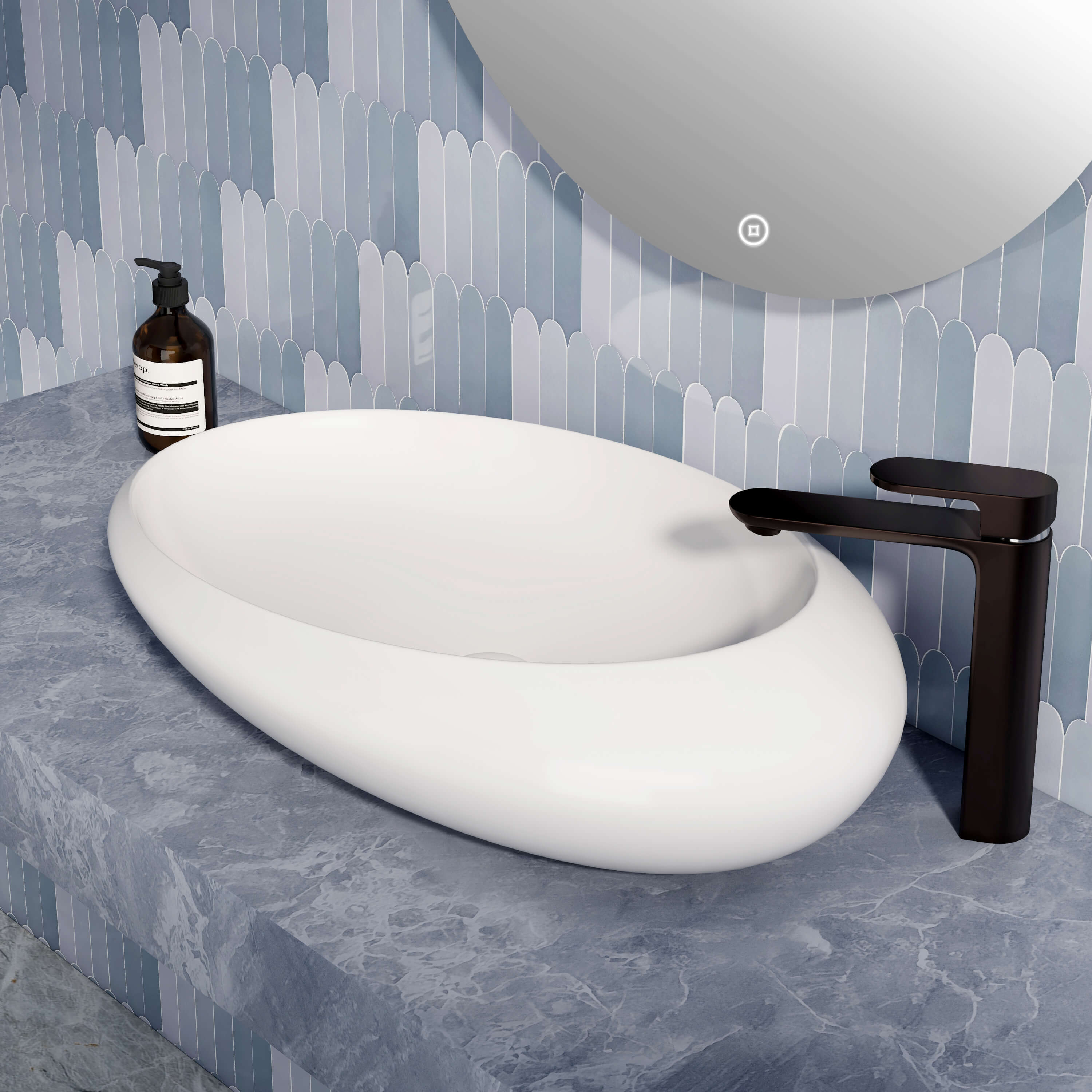 emke-cb07-vasque-poser-ovale-blanche-68x46-cm-asym-trique image 5