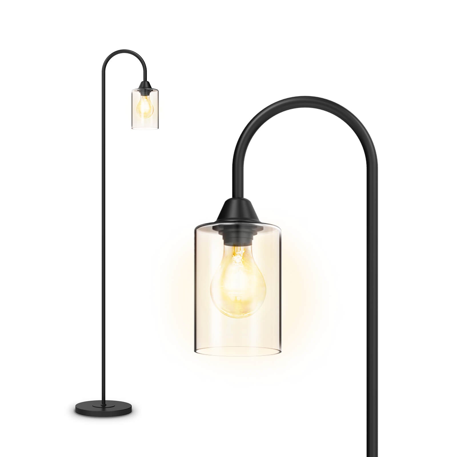 emke-l17e2bl-lampadaire-verre-e27-interrupteur-pied image 4