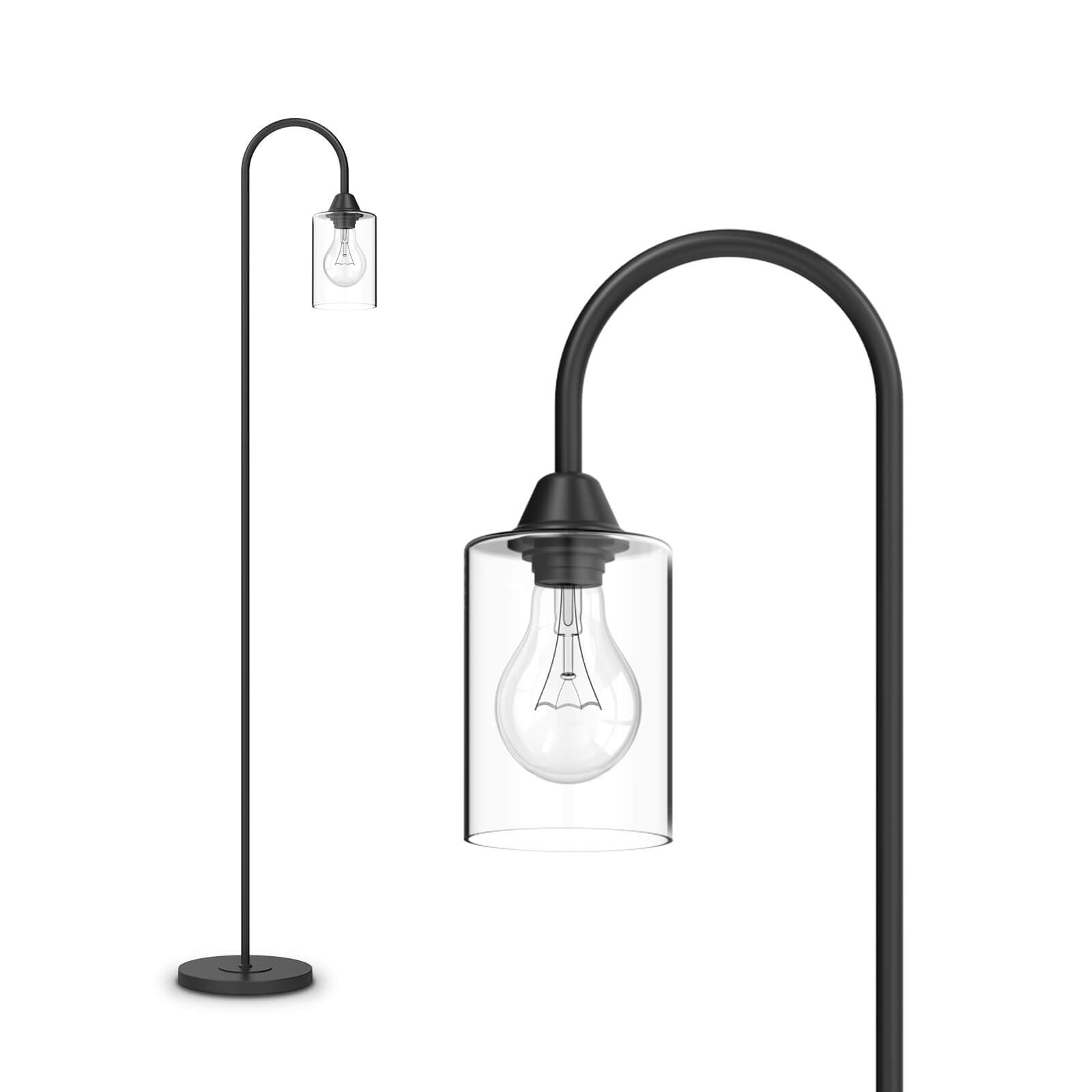emke-l17e2bl-lampadaire-verre-e27-interrupteur-pied image 2